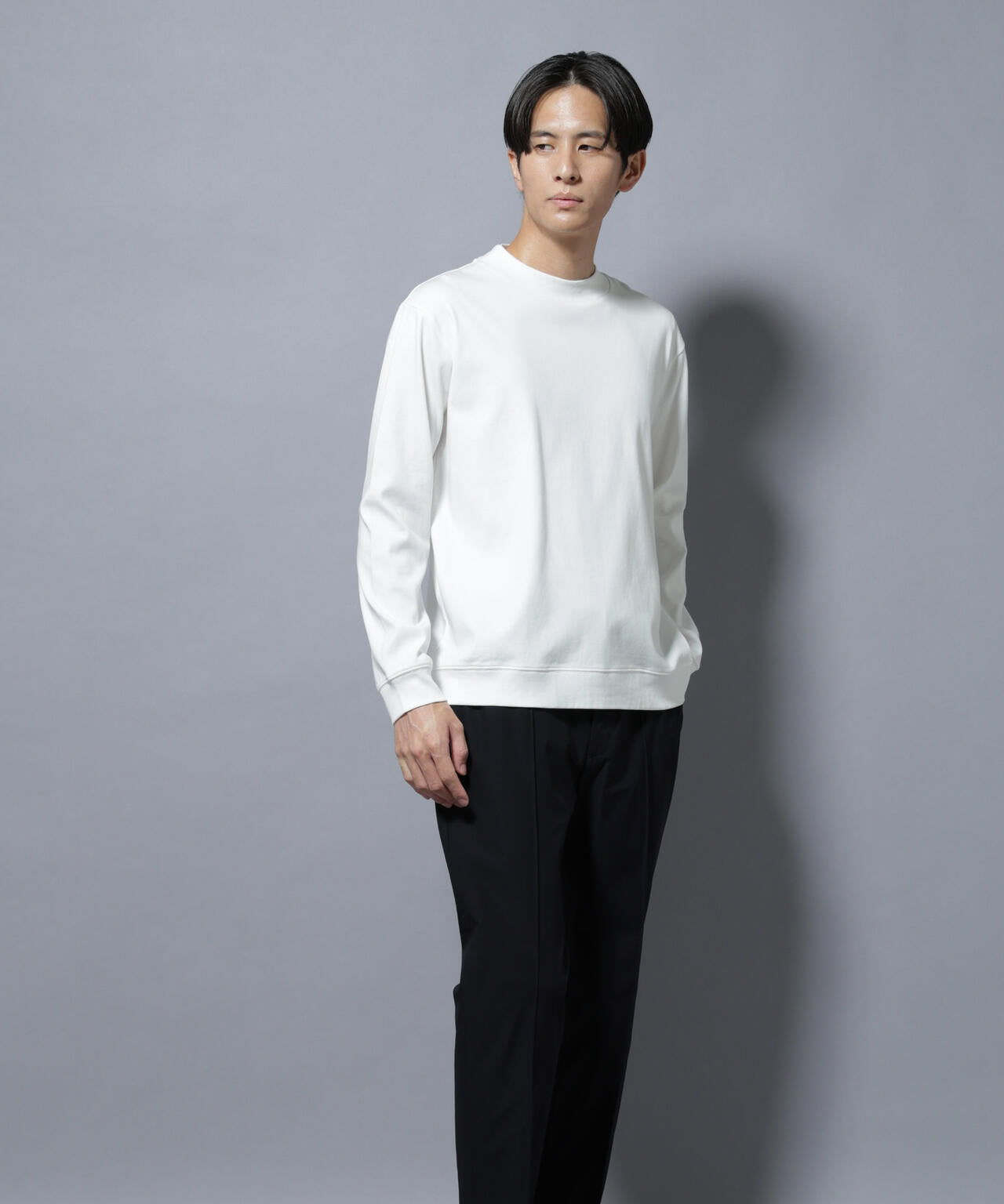 FORMAL JERSEY」モックネックカットソー長袖 | NANO universe（ナノ