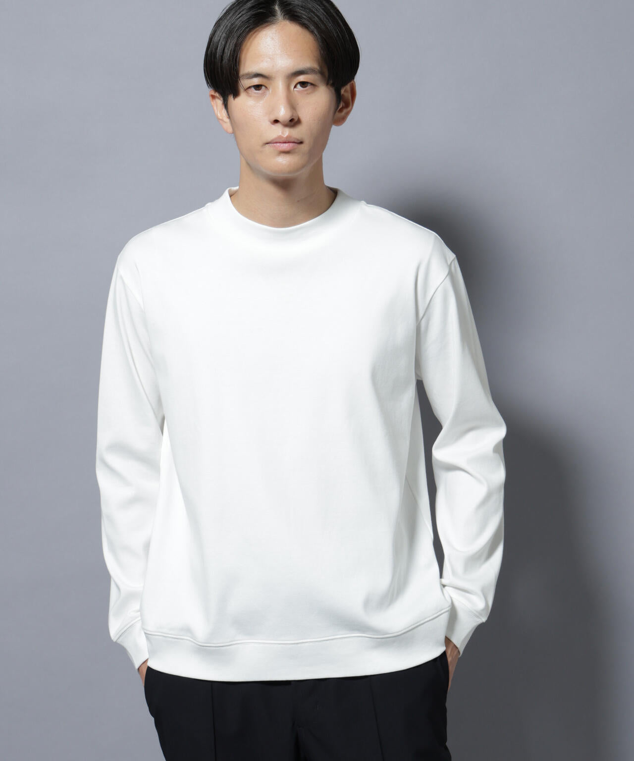 FORMAL JERSEY」モックネックカットソー長袖 | NANO universe（ナノ