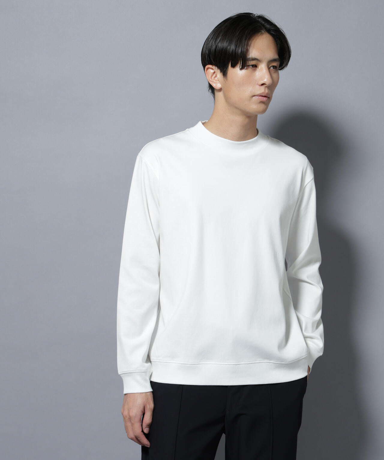 FORMAL JERSEY」モックネックカットソー長袖 | NANO universe（ナノ