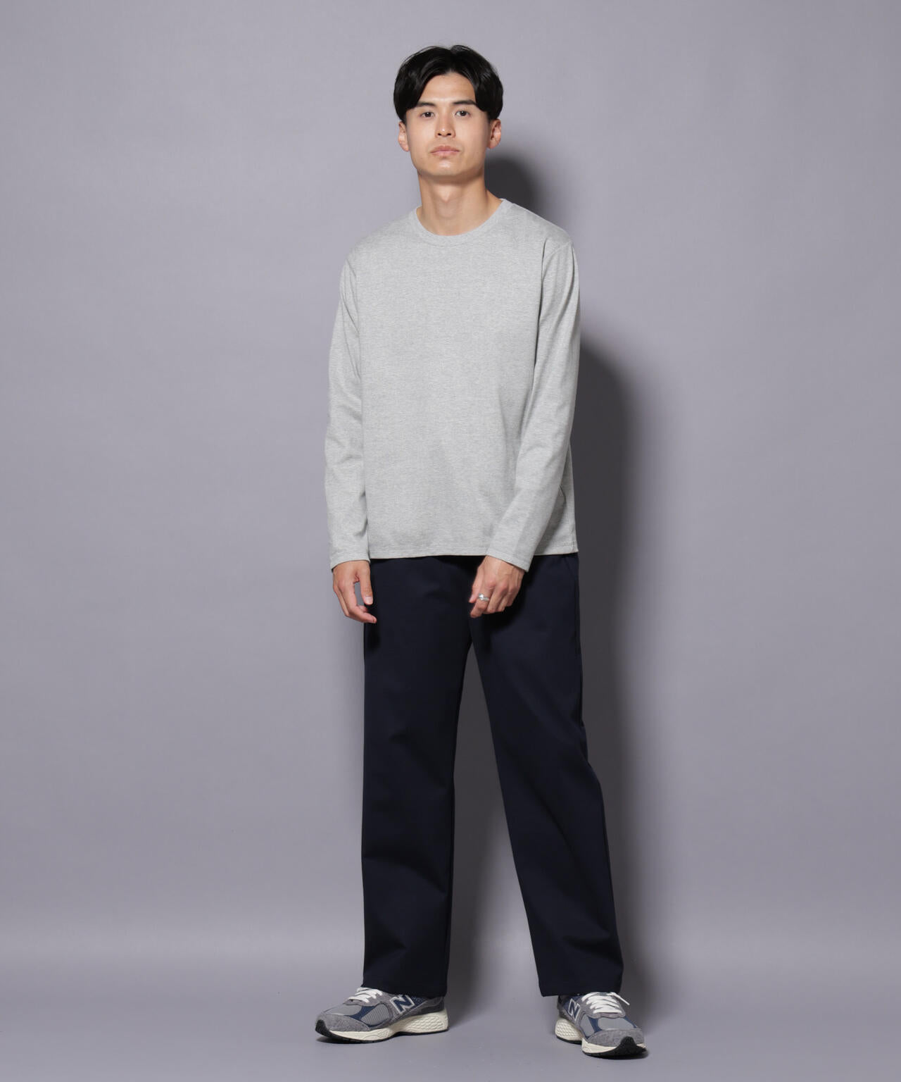 Anti Soaked(R)汗染み防止 クルーネックTシャツ 長袖