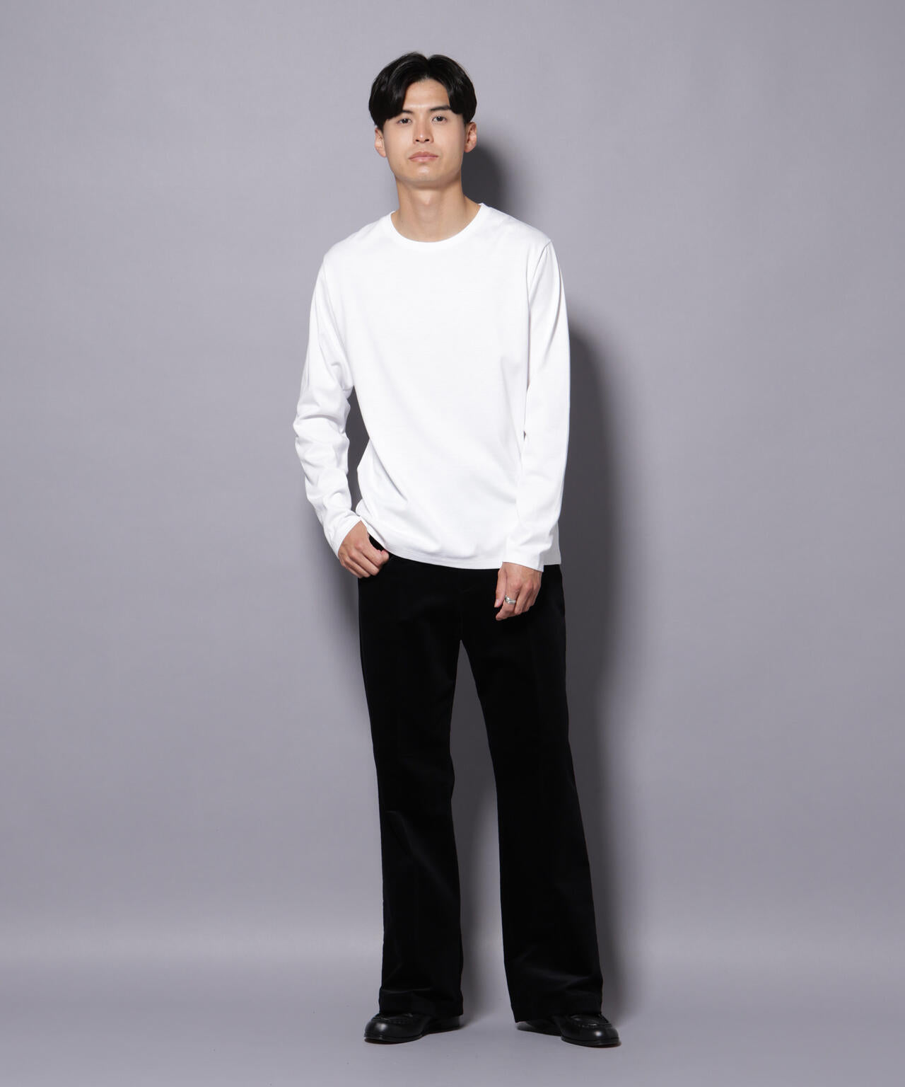 Anti Soaked(R)汗染み防止 クルーネックTシャツ 長袖