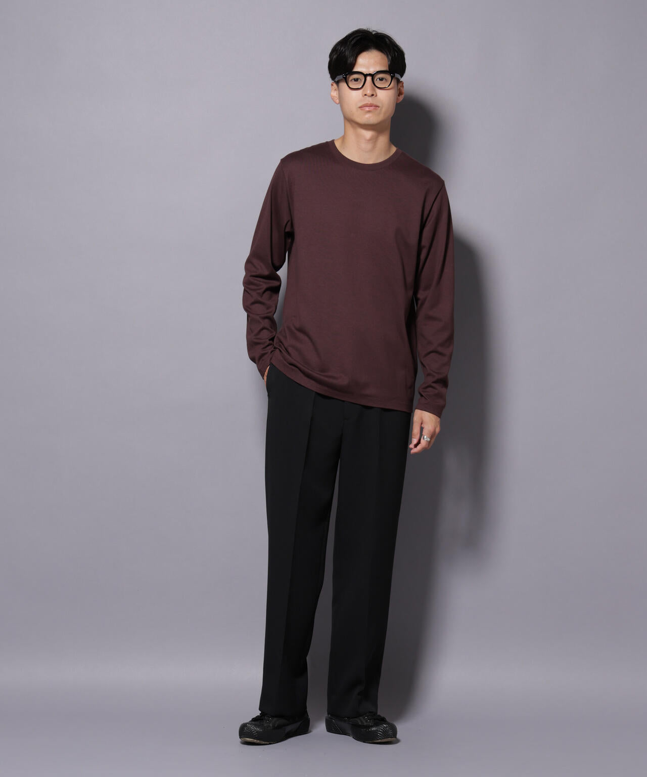 Anti Soaked(R)汗染み防止 クルーネックTシャツ 長袖