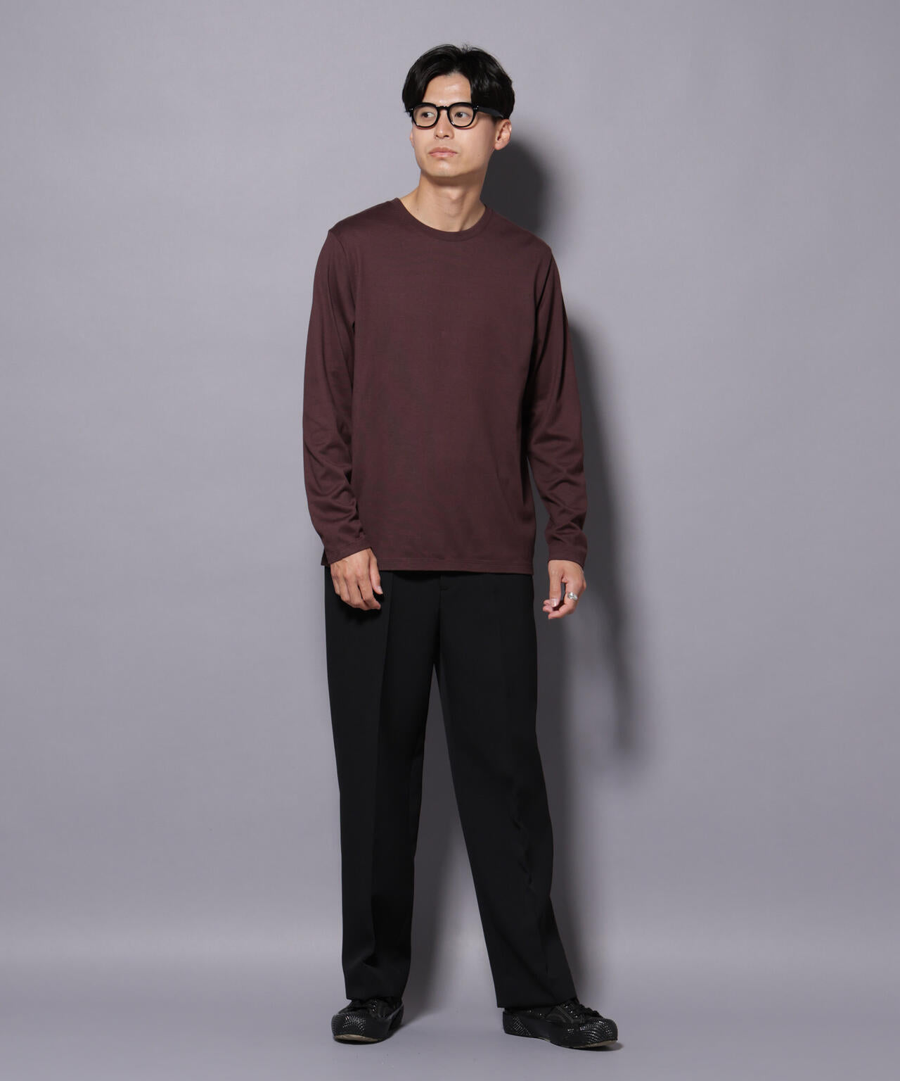 Anti Soaked(R)汗染み防止 クルーネックTシャツ 長袖