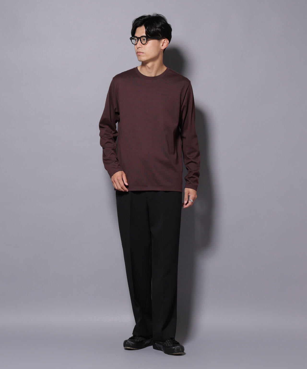 Anti Soaked(R)汗染み防止 クルーネックTシャツ 長袖