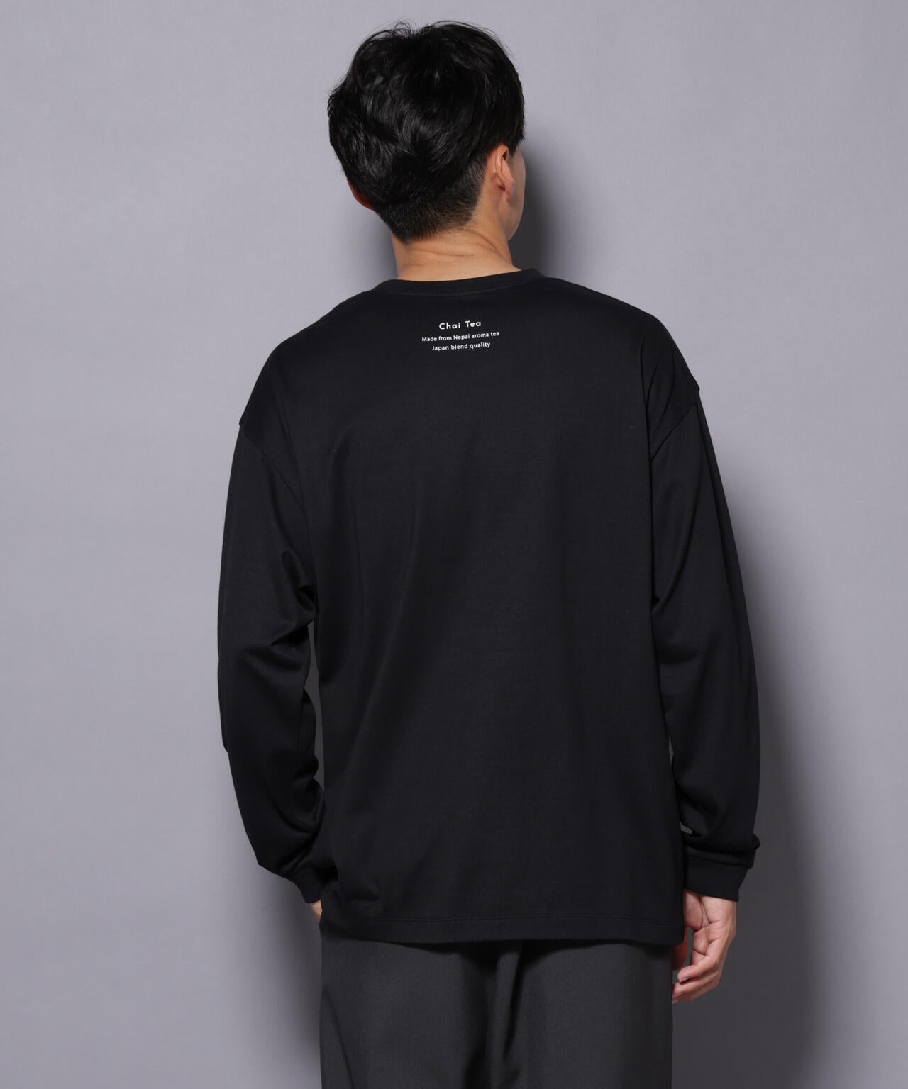 Anti Soaked(R)×SUNCHAI ロゴ刺繍 汗染み防止 Tシャツ長袖