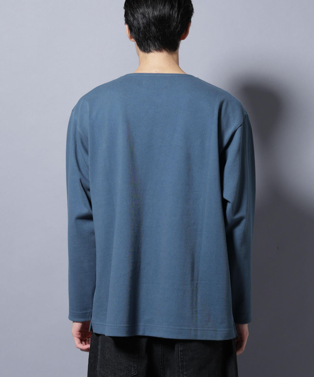 天竺ヘビーコットンボートネックＴシャツ 長袖