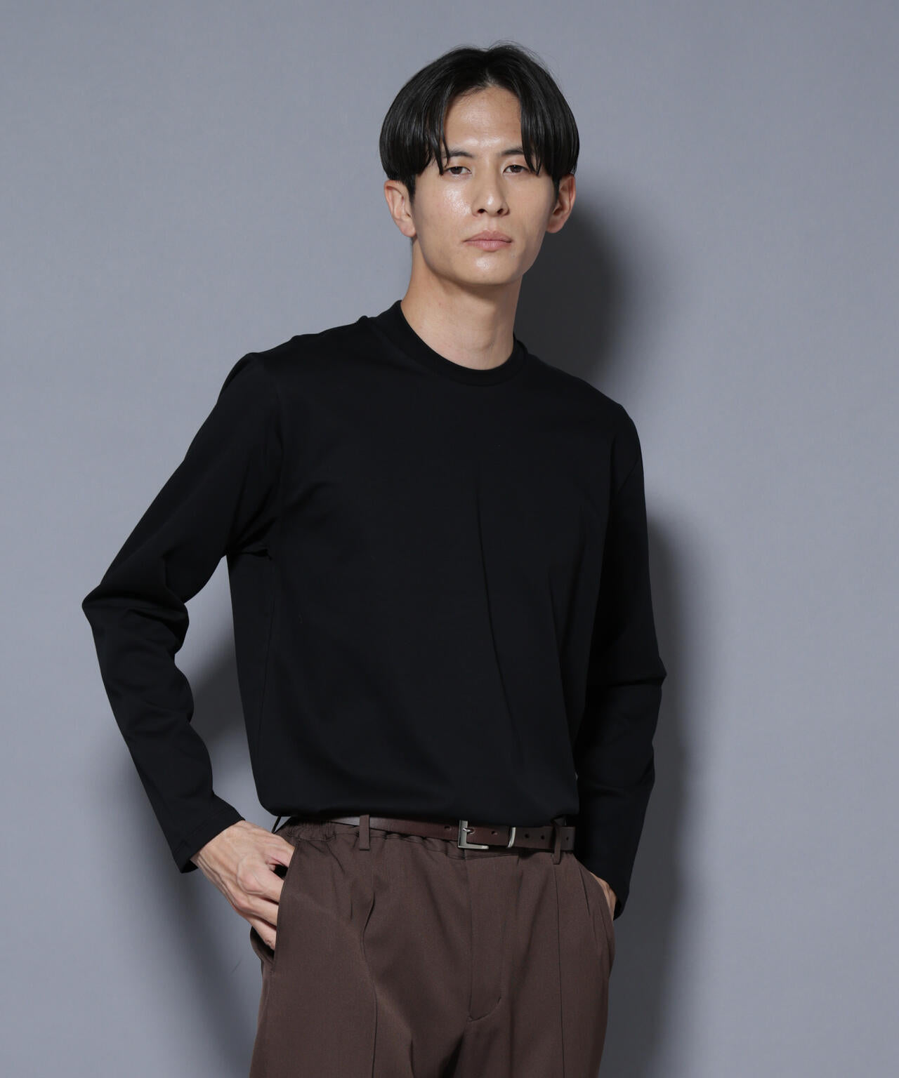 ジャケT(R) プレミアム クルーネック 長袖 | NANO universe（ナノ