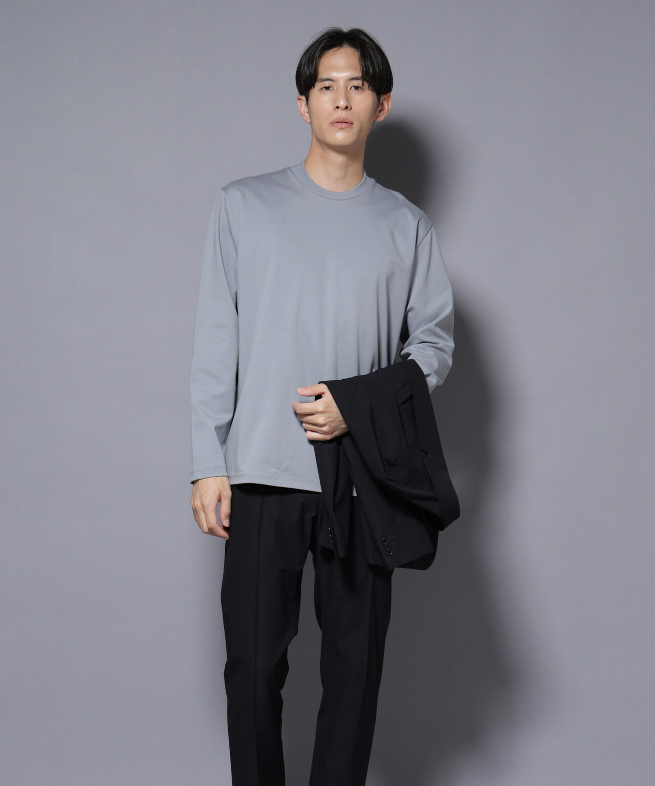 ジャケT(R) プレミアム クルーネック 長袖 | NANO universe（ナノ