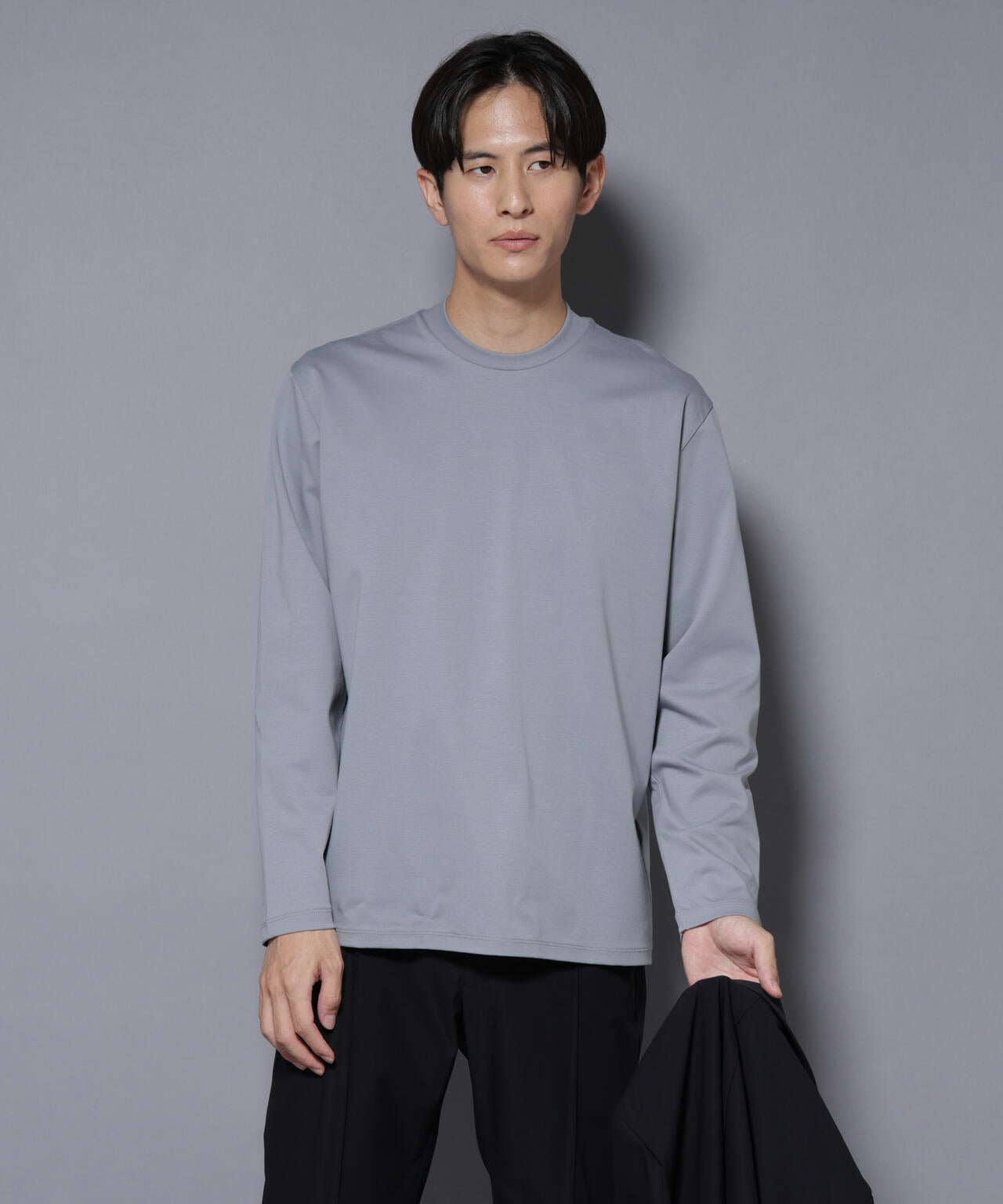 our クルーネック長袖カットソー ジャケT(R) プレミアム クルーネック 長袖 | NANO universe（ナノ