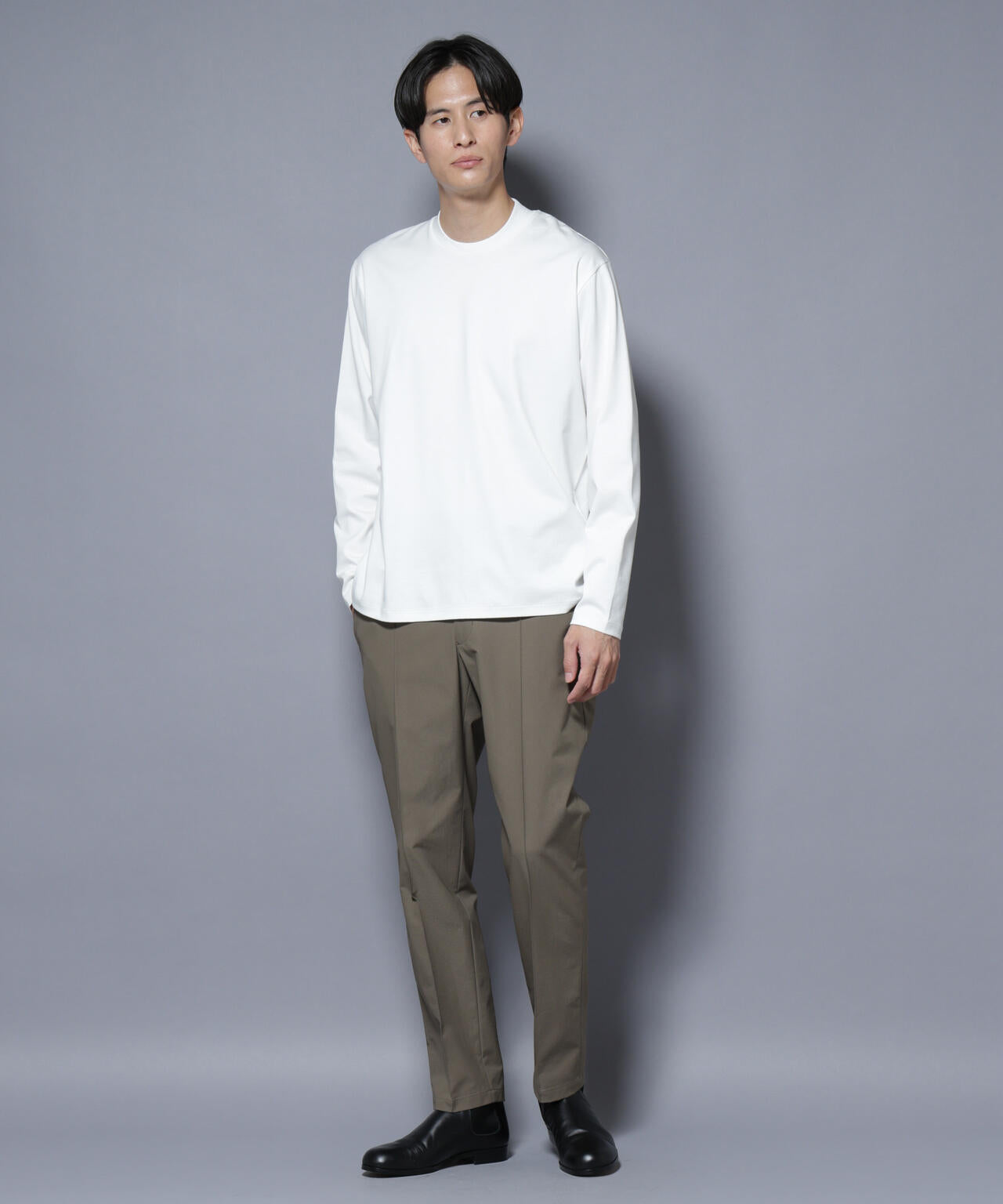 ジャケT(R) プレミアム クルーネック 長袖 | NANO universe（ナノ