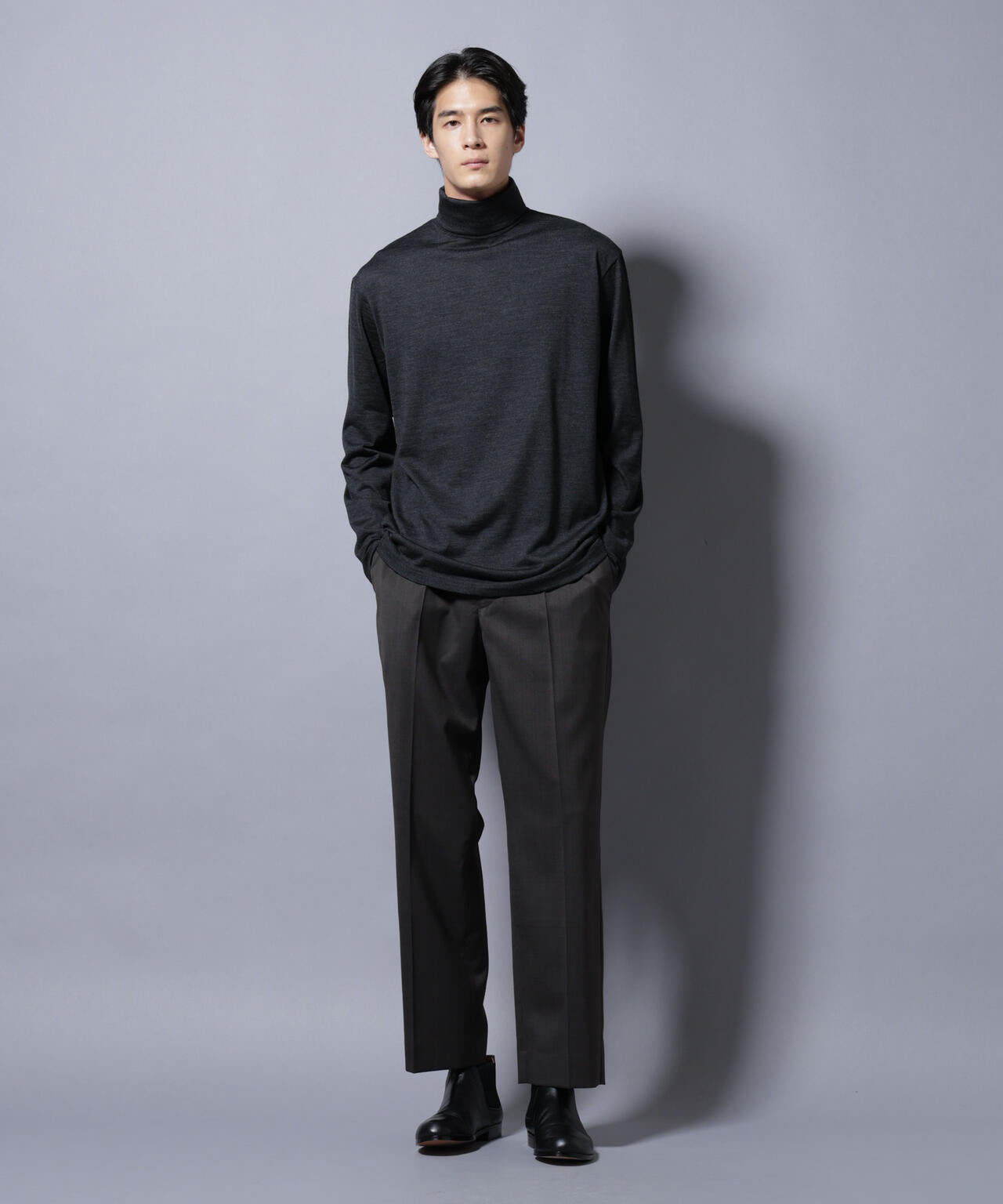 MIYATA×NANO JAPAN MADE 100%WOOL タートルネック