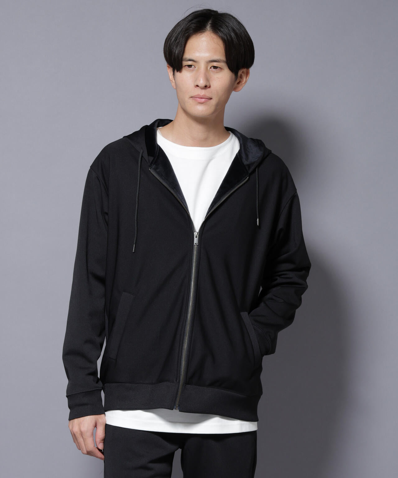 MC｣coveross(R) フリースボンディングジップアップパーカー | NANO