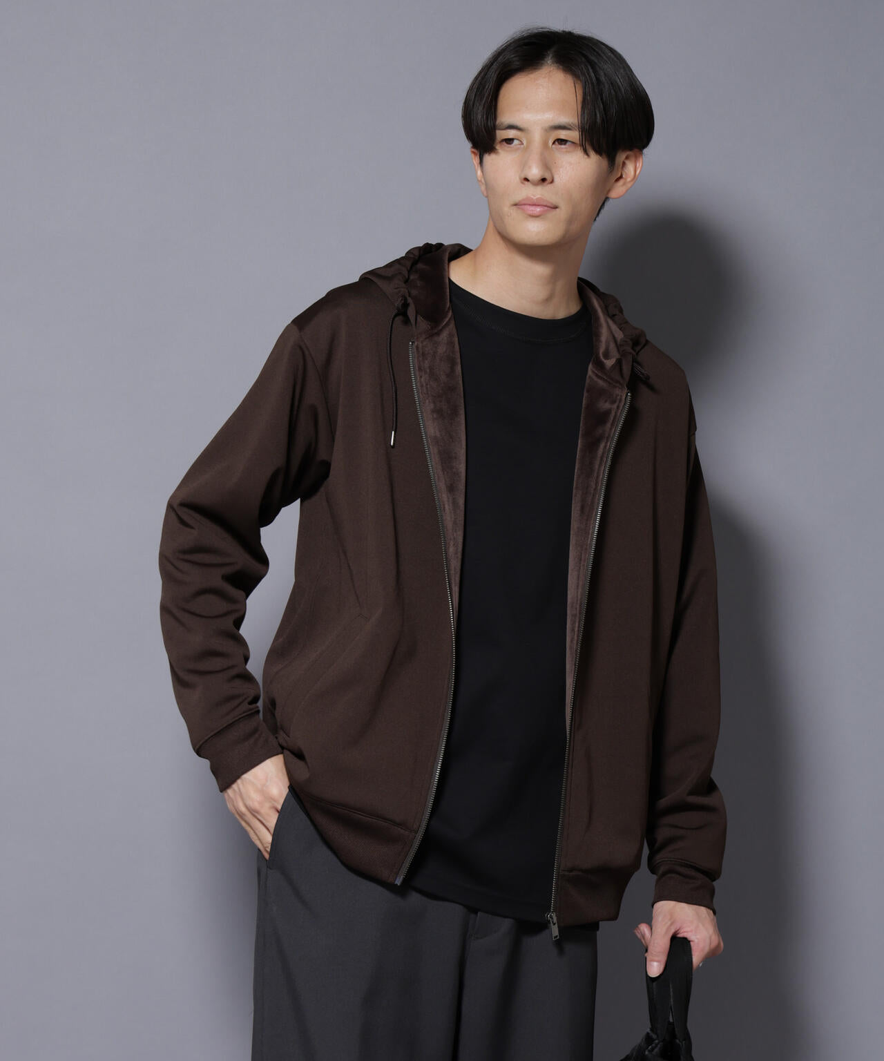 MC｣coveross(R) フリースボンディングジップアップパーカー | NANO