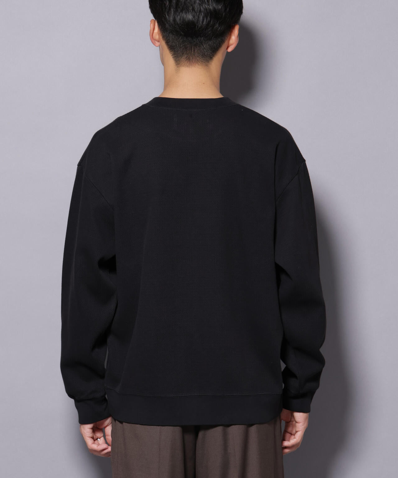 コットンガーメントダイサーマルクルーネックプルオーバー