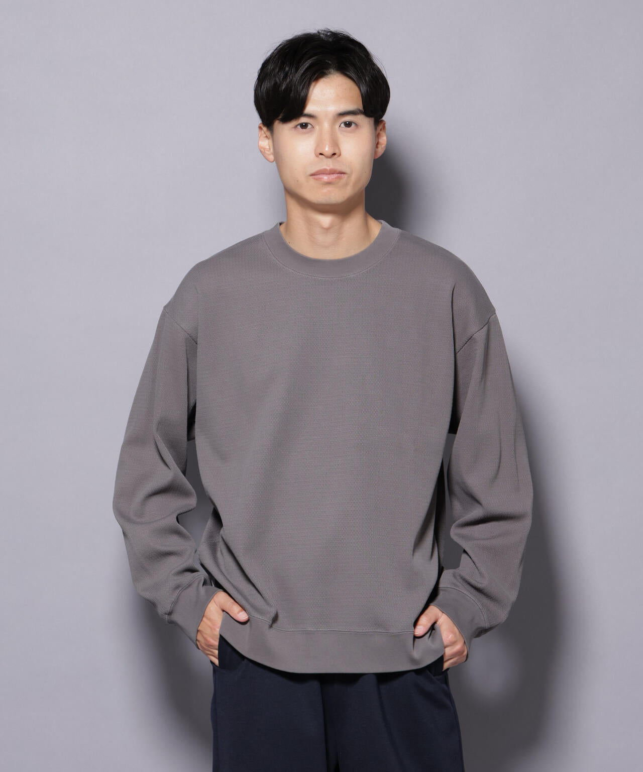 ナノ コットンガーメントダイサーマルクルーネックプルオーバー | NANO