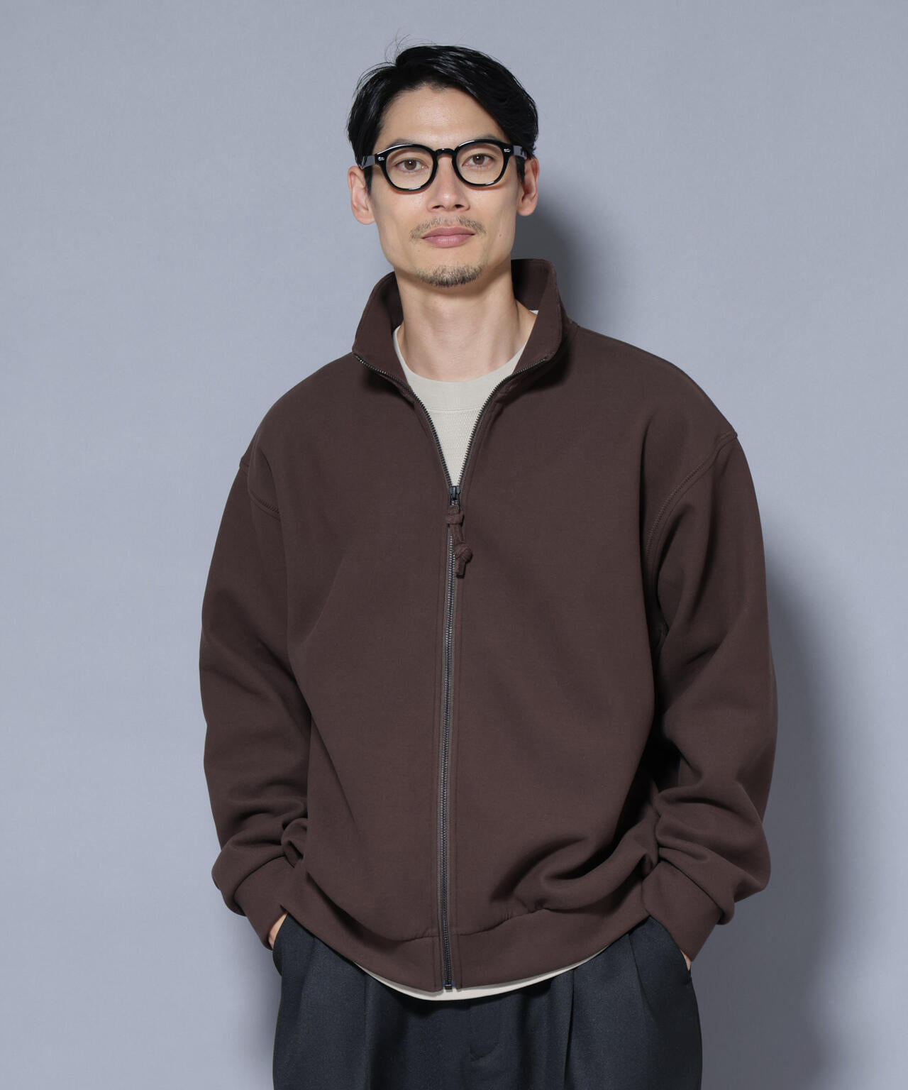 スーパーストレッチブラッシュドポンチブルゾン | NANO universe（ナノ