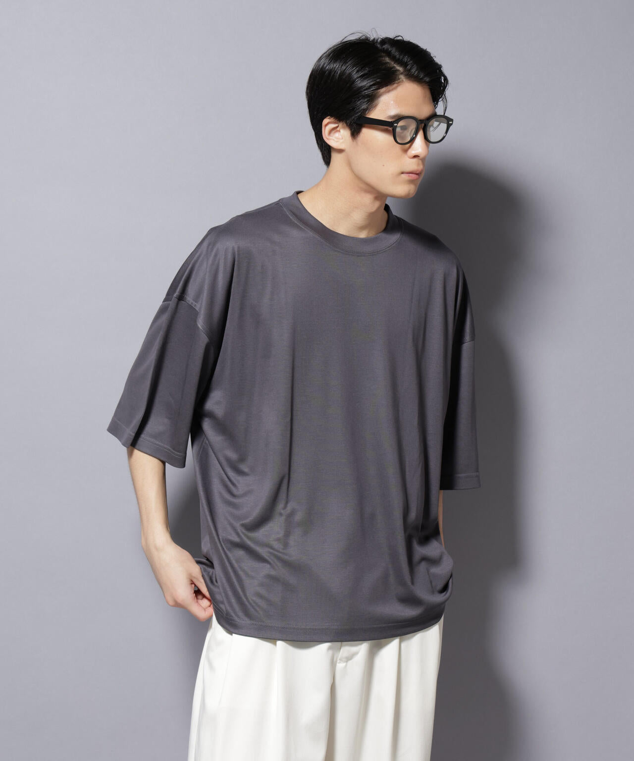 MIYATA×NANO JAPAN MADE キュプラ混 Tシャツ