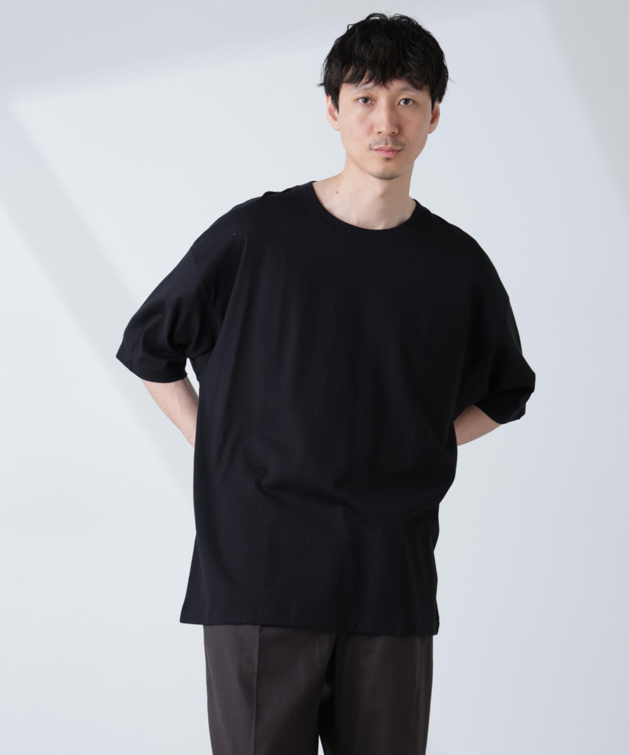 WEB限定/Anti Soaked(R) 汗染み防止 クルーネック ビッグシルエットT