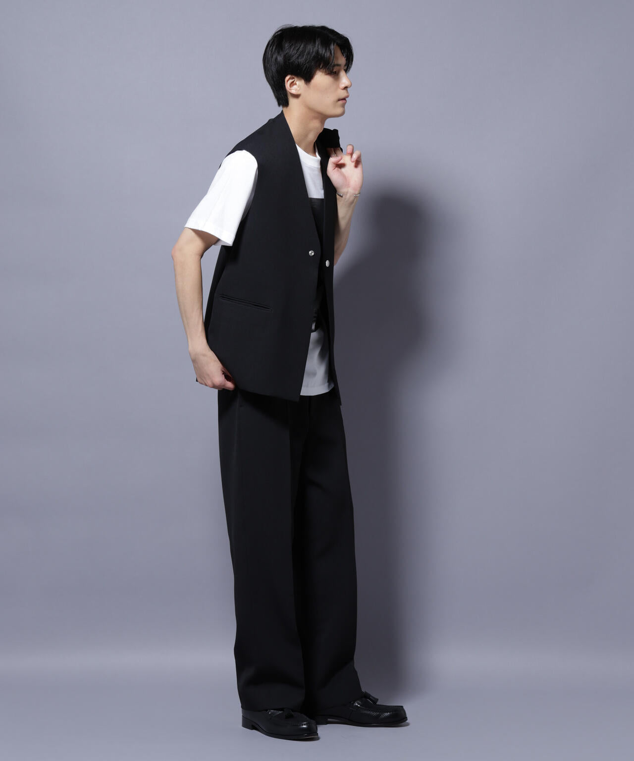 ナノユニバース（NANO universe）/Reflax(R) ダブルクロスウェザーベスト(セットアップ可) Reflax(R) ダブルクロスウェザーベスト(セットアップ可) | NANO