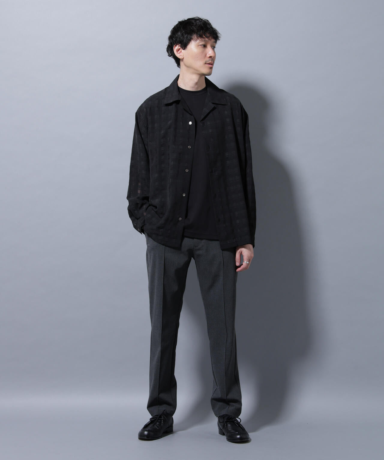 サイドリブストレッチイージーパンツ