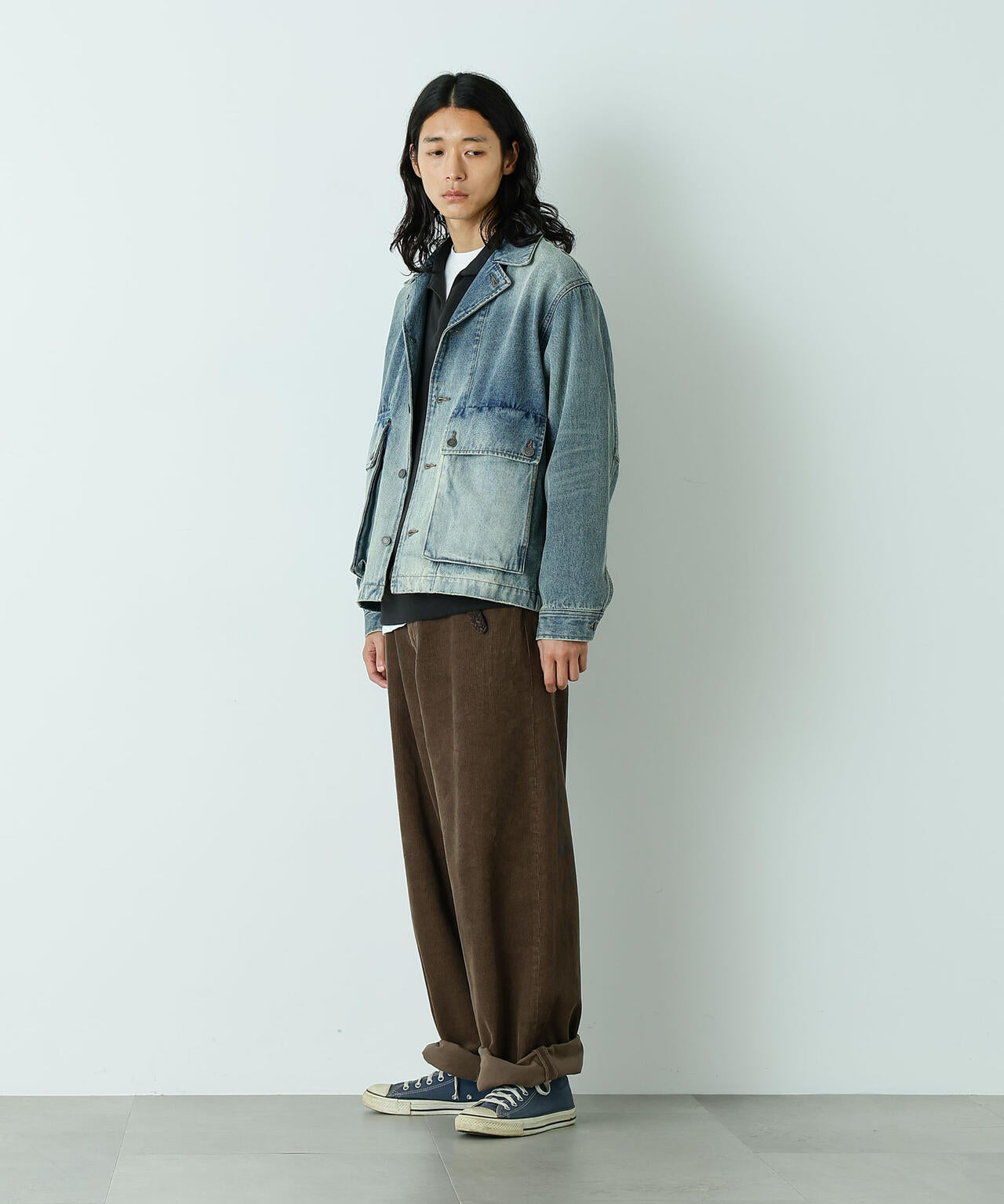 ｢HOTEL PALACE｣ ワイドストレートコーデュロイパンツ