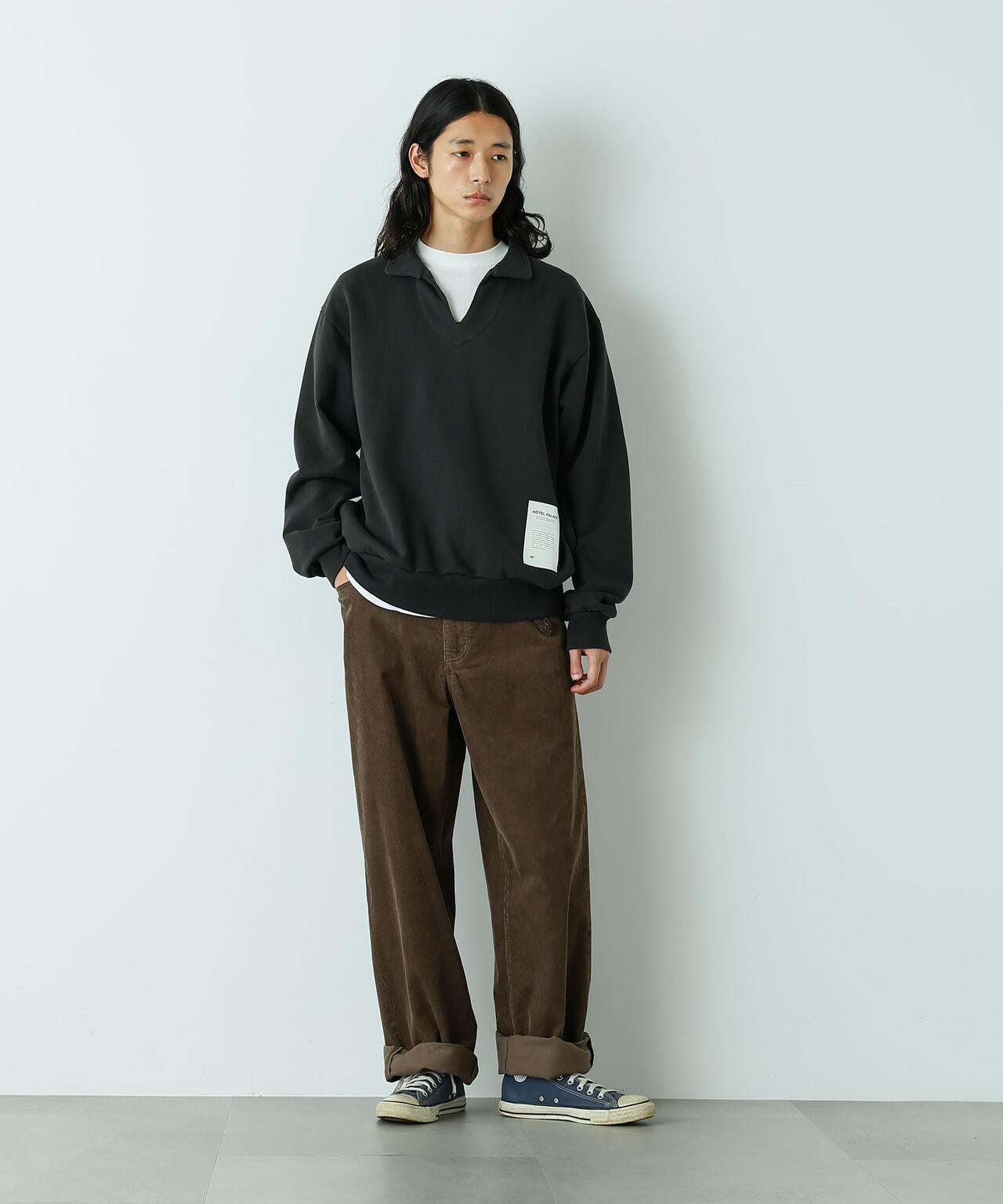 Palace コーデュロイパンツ HOTEL PALACE｣ ワイドストレートコーデュロイパンツ | NANO universe