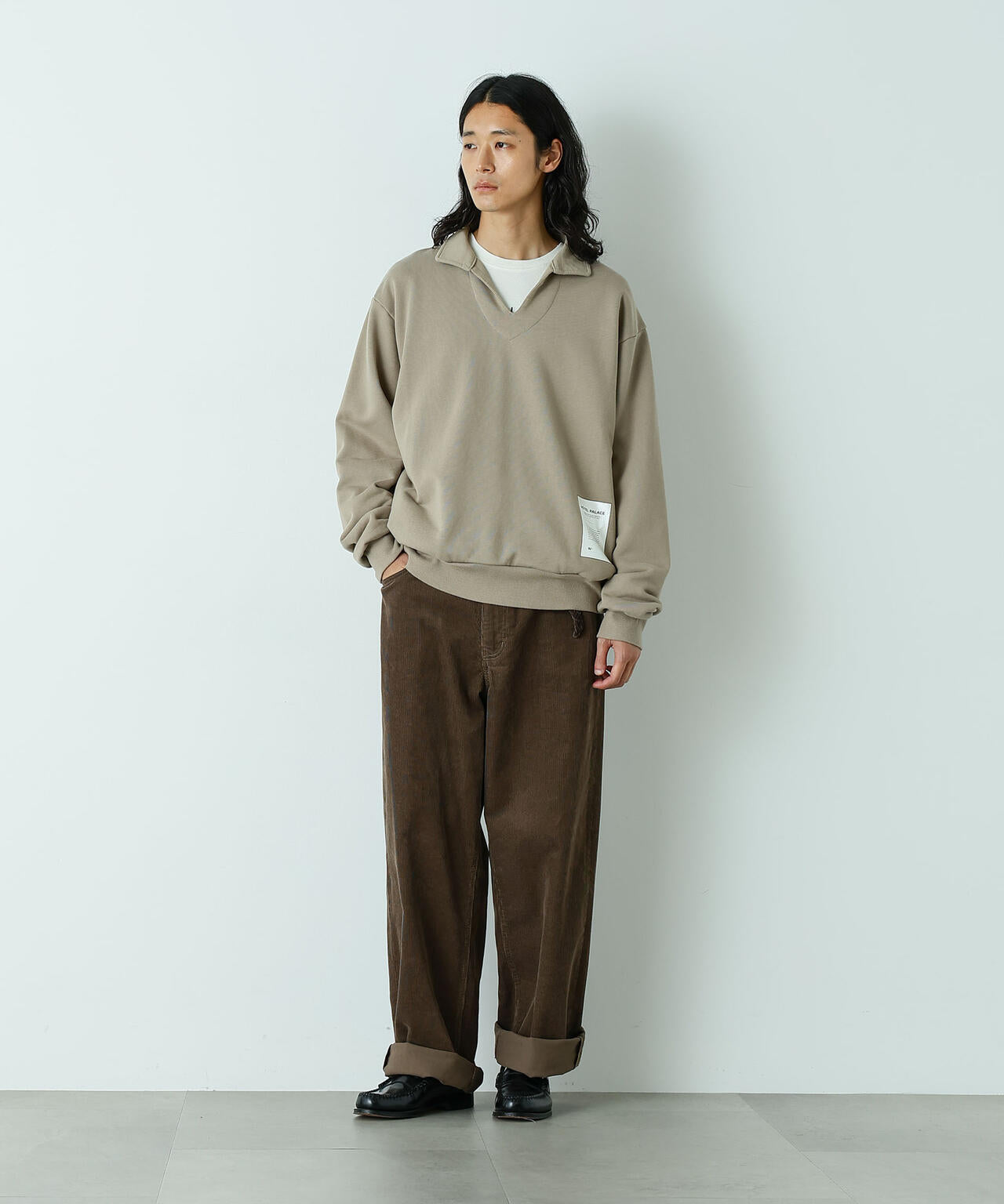 ｢HOTEL PALACE｣ ワイドストレートコーデュロイパンツ