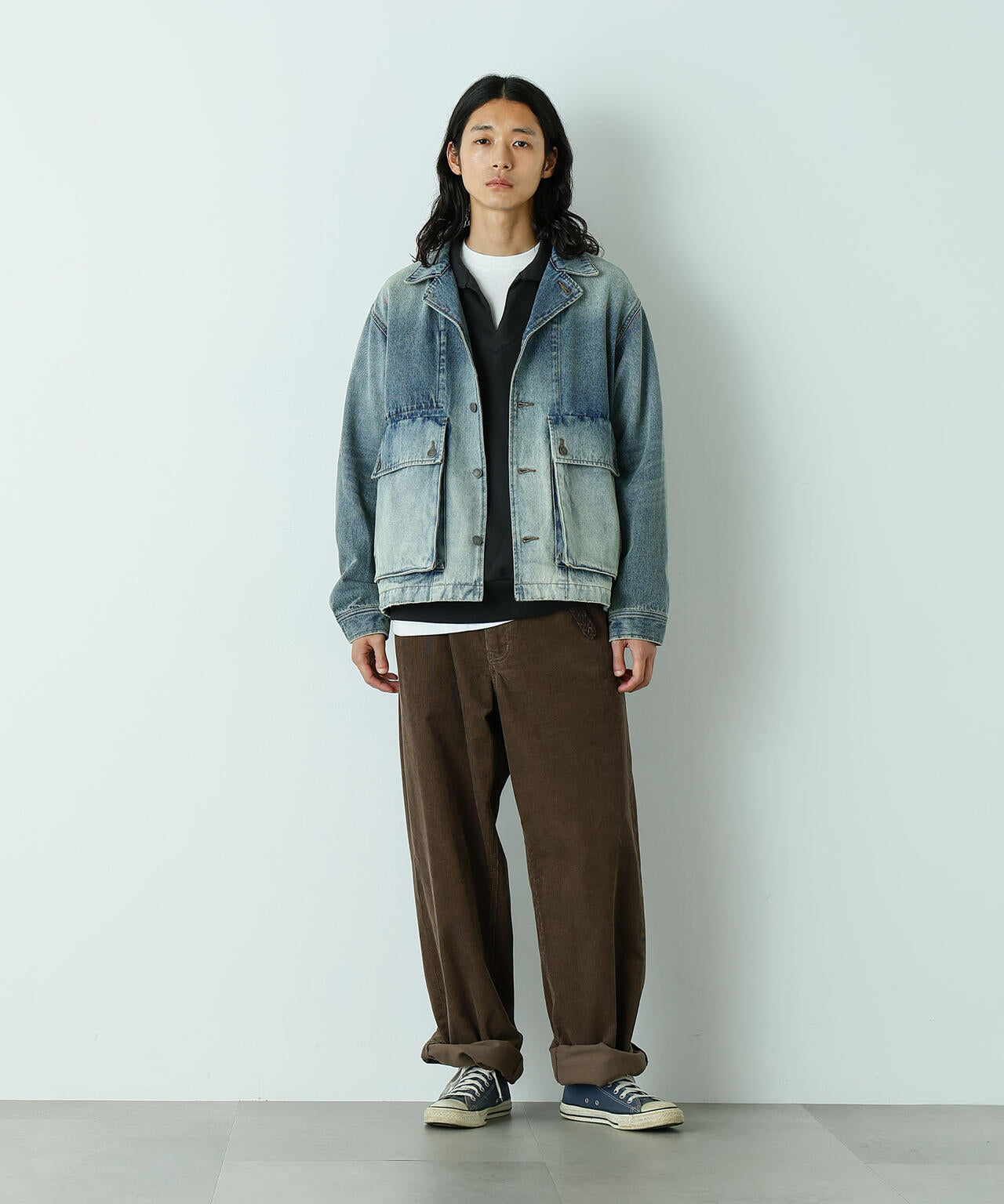 ｢HOTEL PALACE｣ ワイドストレートコーデュロイパンツ