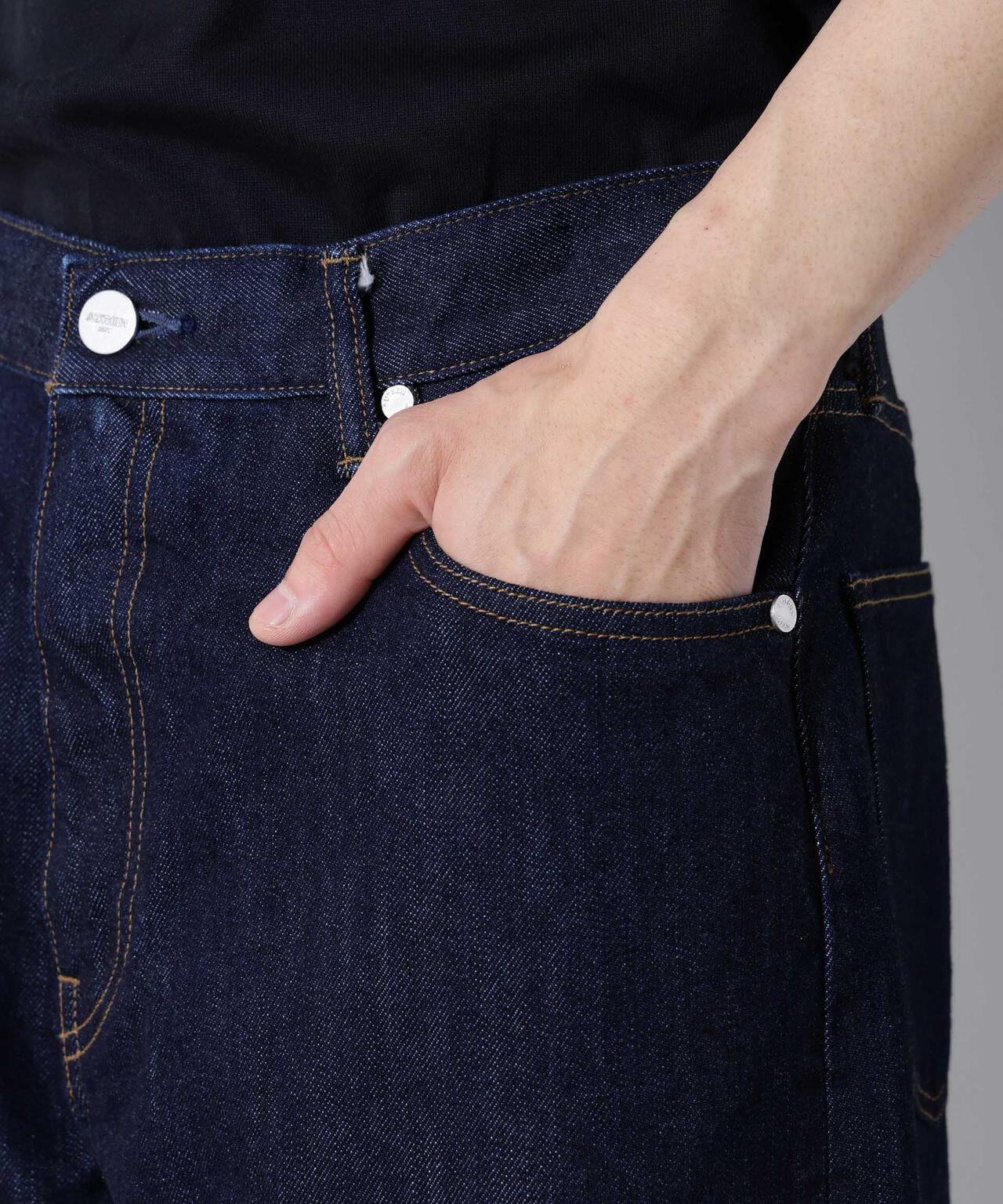 AUTHENコラボ SILKNIZED DENIM ワイドレッグ(セットアップ可)