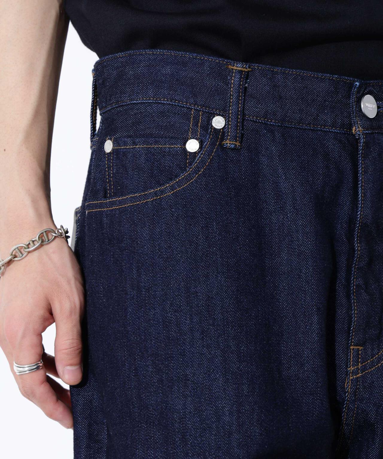 AUTHENコラボ SILKNIZED DENIM ワイドレッグ(セットアップ可