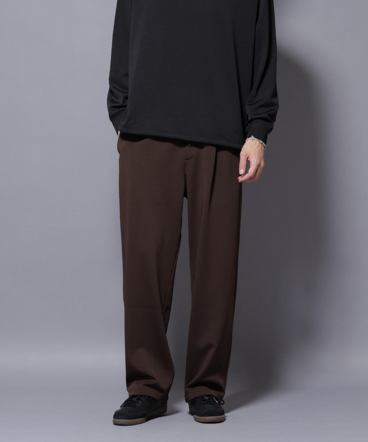 MC｣coveross(R) フリースボンディングワイドパンツ | NANO universe