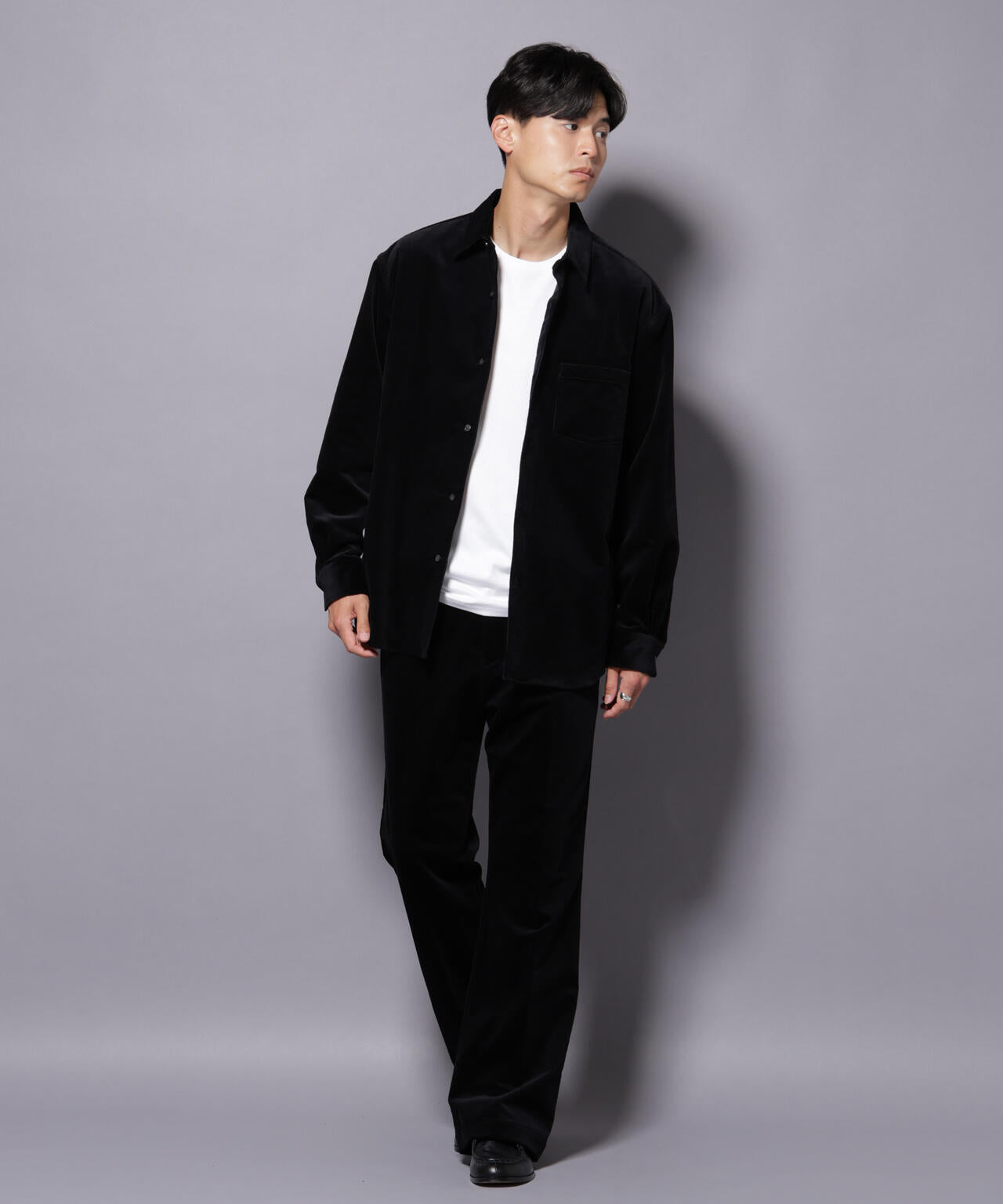 AIRコーデュロイ ライトフレアパンツ/STRETCH（セットアップ可）