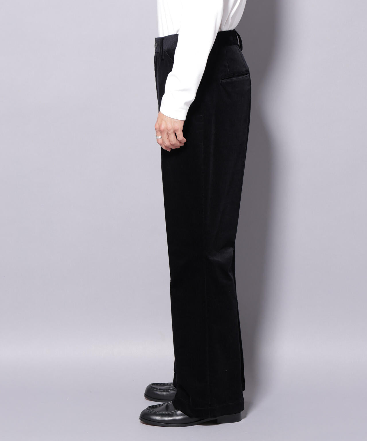 AIRコーデュロイ ライトフレアパンツ/STRETCH（セットアップ可）