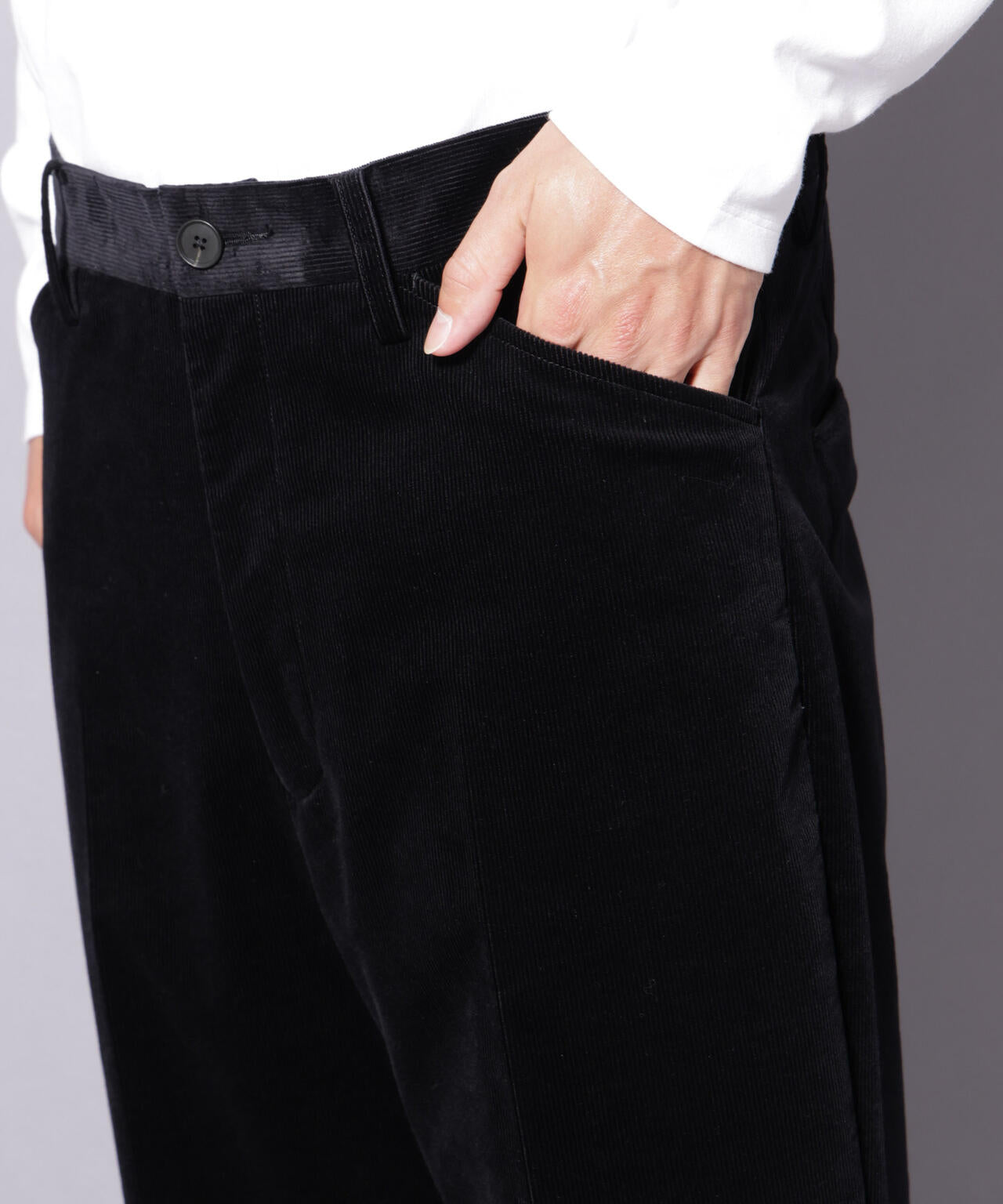 AIRコーデュロイ ライトフレアパンツ/STRETCH（セットアップ可）