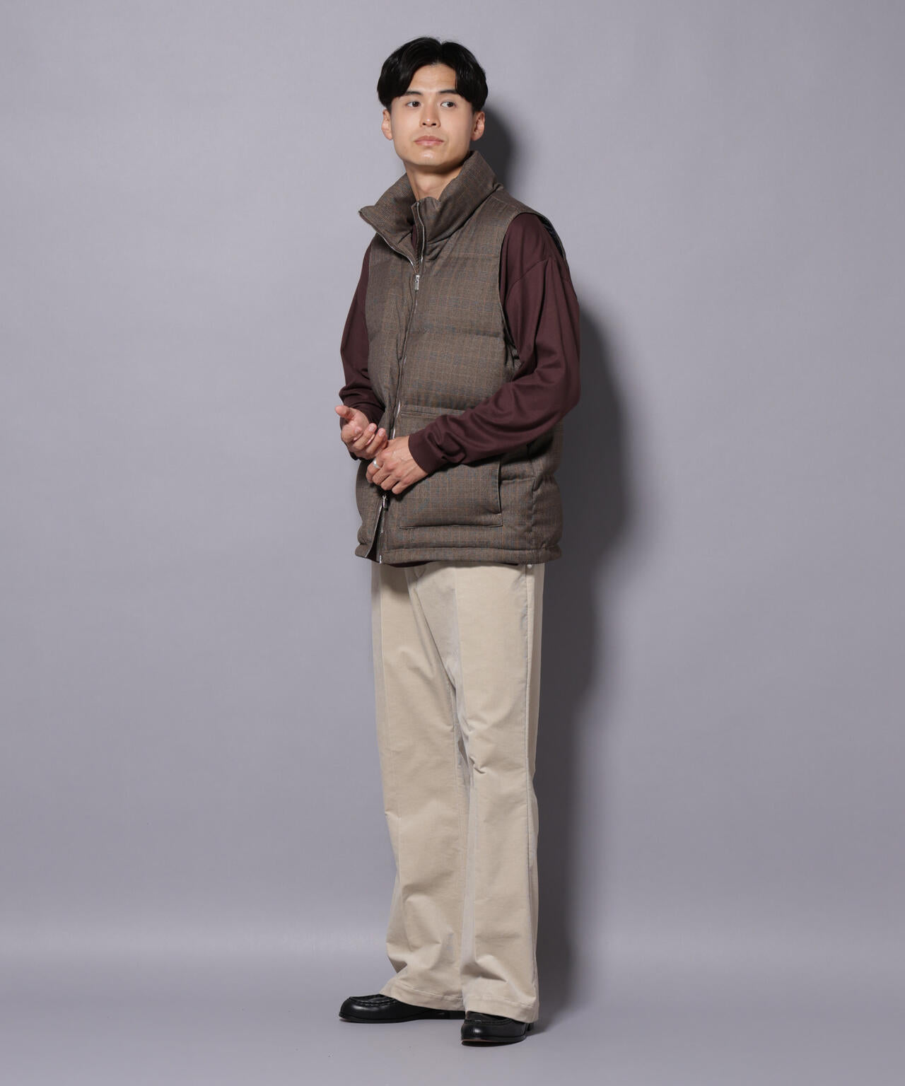 AIRコーデュロイ ライトフレアパンツ/STRETCH（セットアップ可）