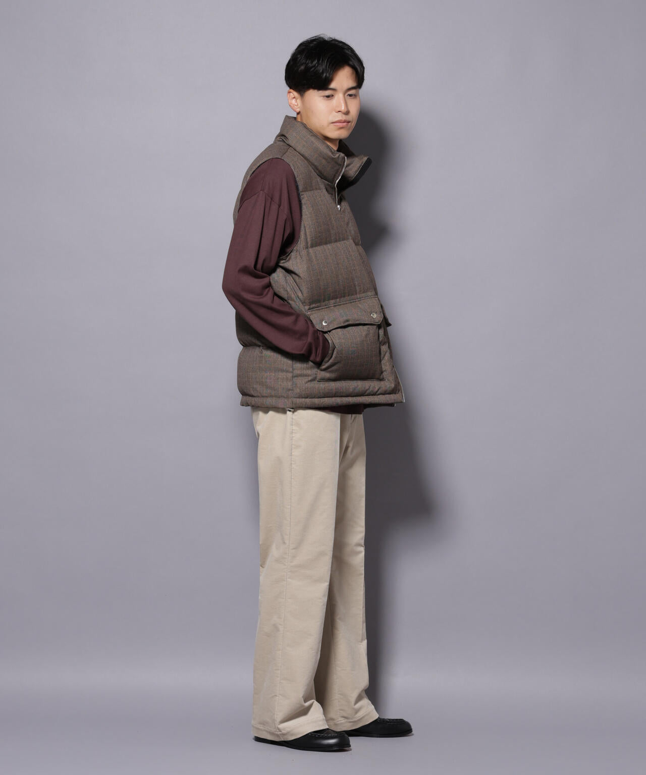 AIRコーデュロイ ライトフレアパンツ/STRETCH（セットアップ可）