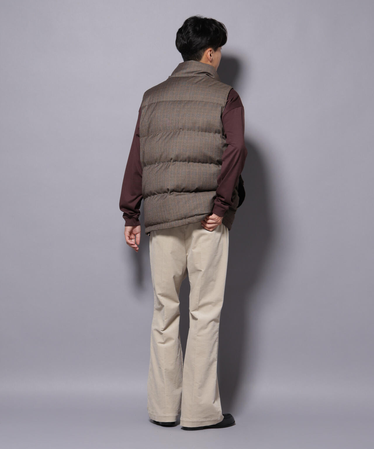 AIRコーデュロイ ライトフレアパンツ/STRETCH（セットアップ可）