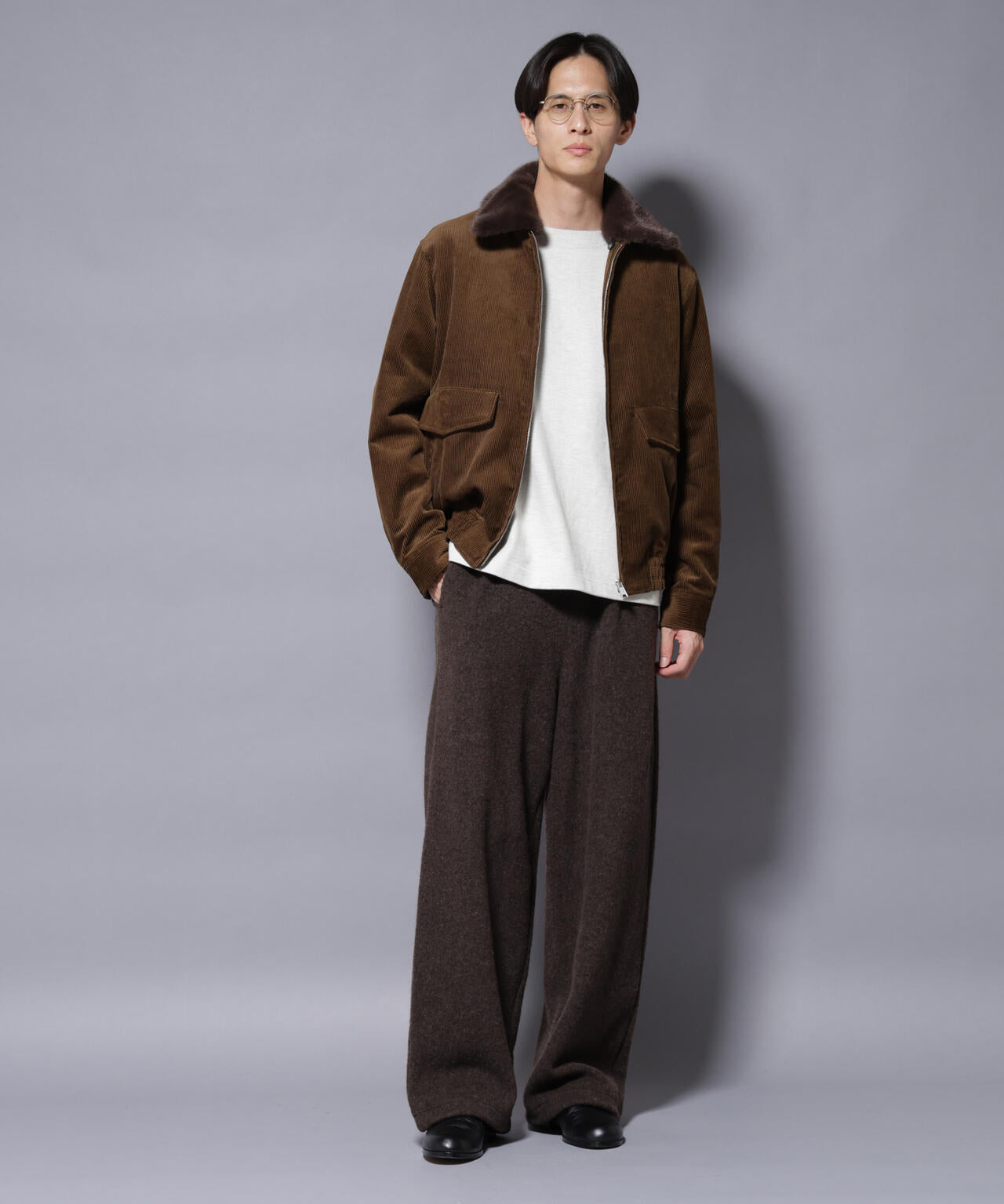 MIYATA×NANO JAPANMADE　ウールコットンイージーパンツ