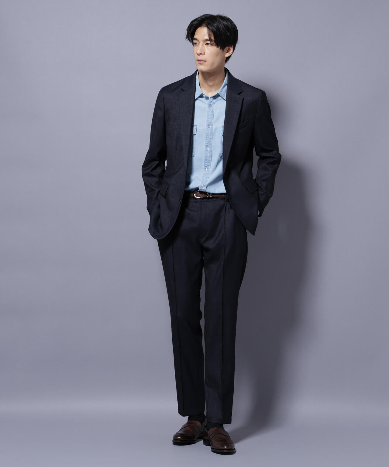 「N TROUSERS PREMIUM」ウールデニムパンツ/STRETCH(セットアップ可)