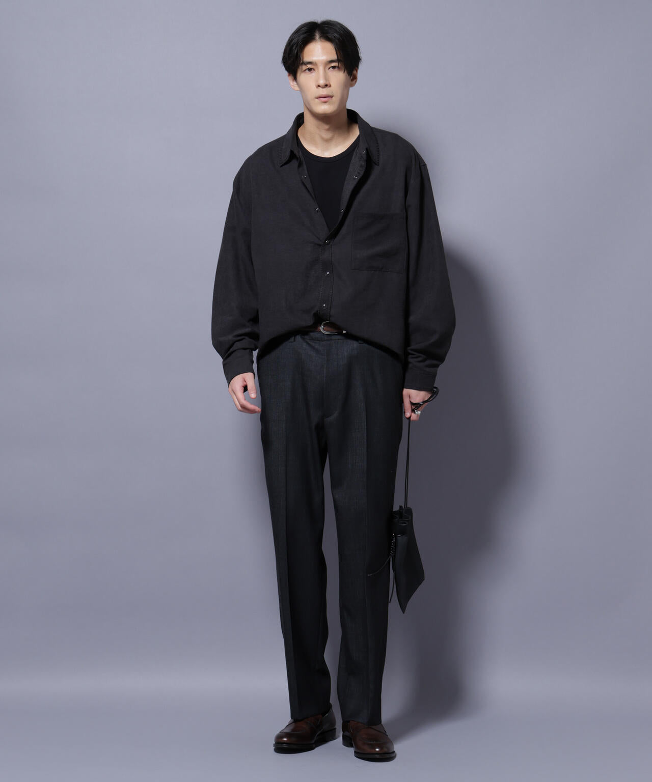 「N TROUSERS PREMIUM」ウールデニムストレートパンツ/STRETCH(セットアップ可)