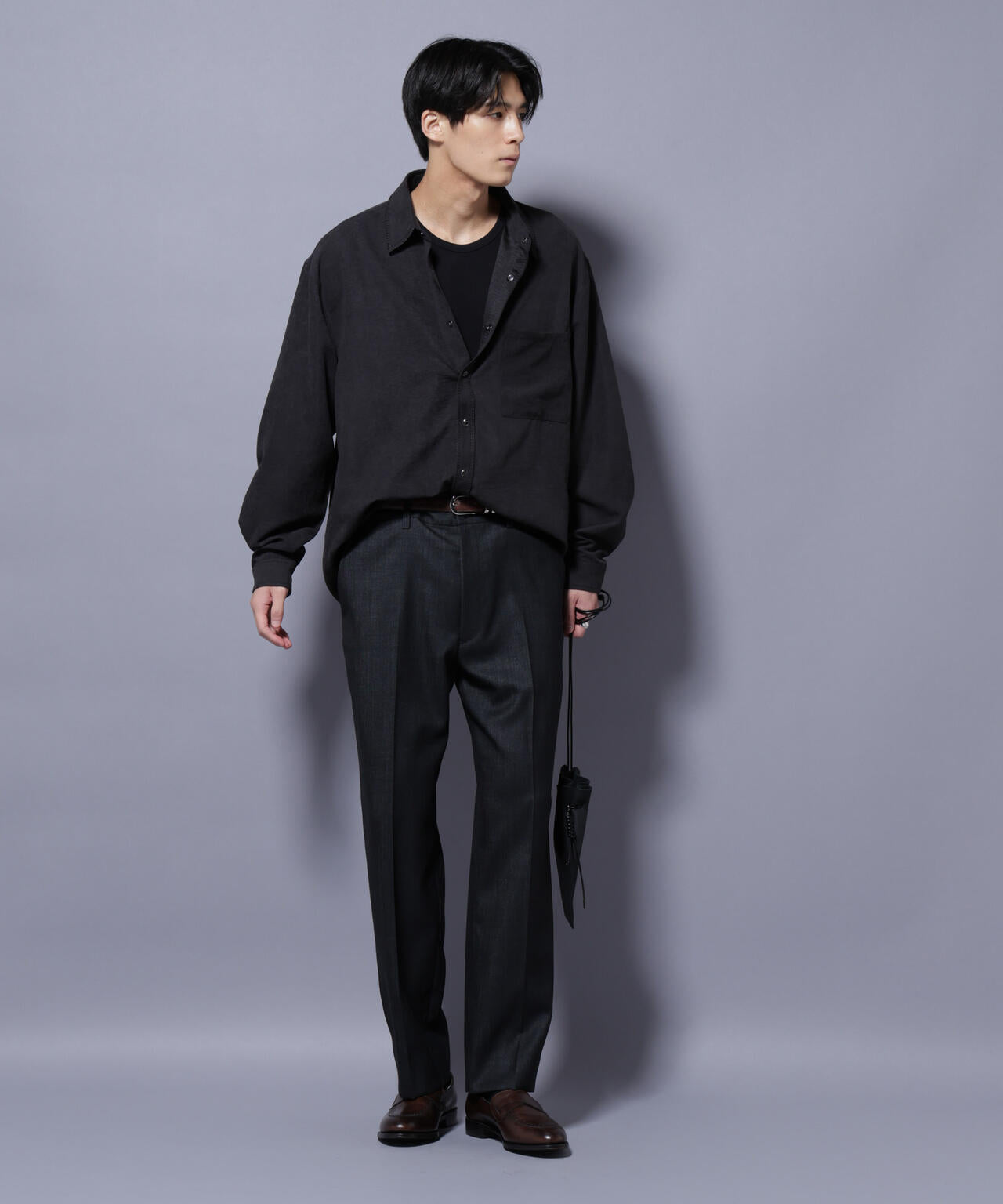 「N TROUSERS PREMIUM」ウールデニムストレートパンツ/STRETCH(セットアップ可)