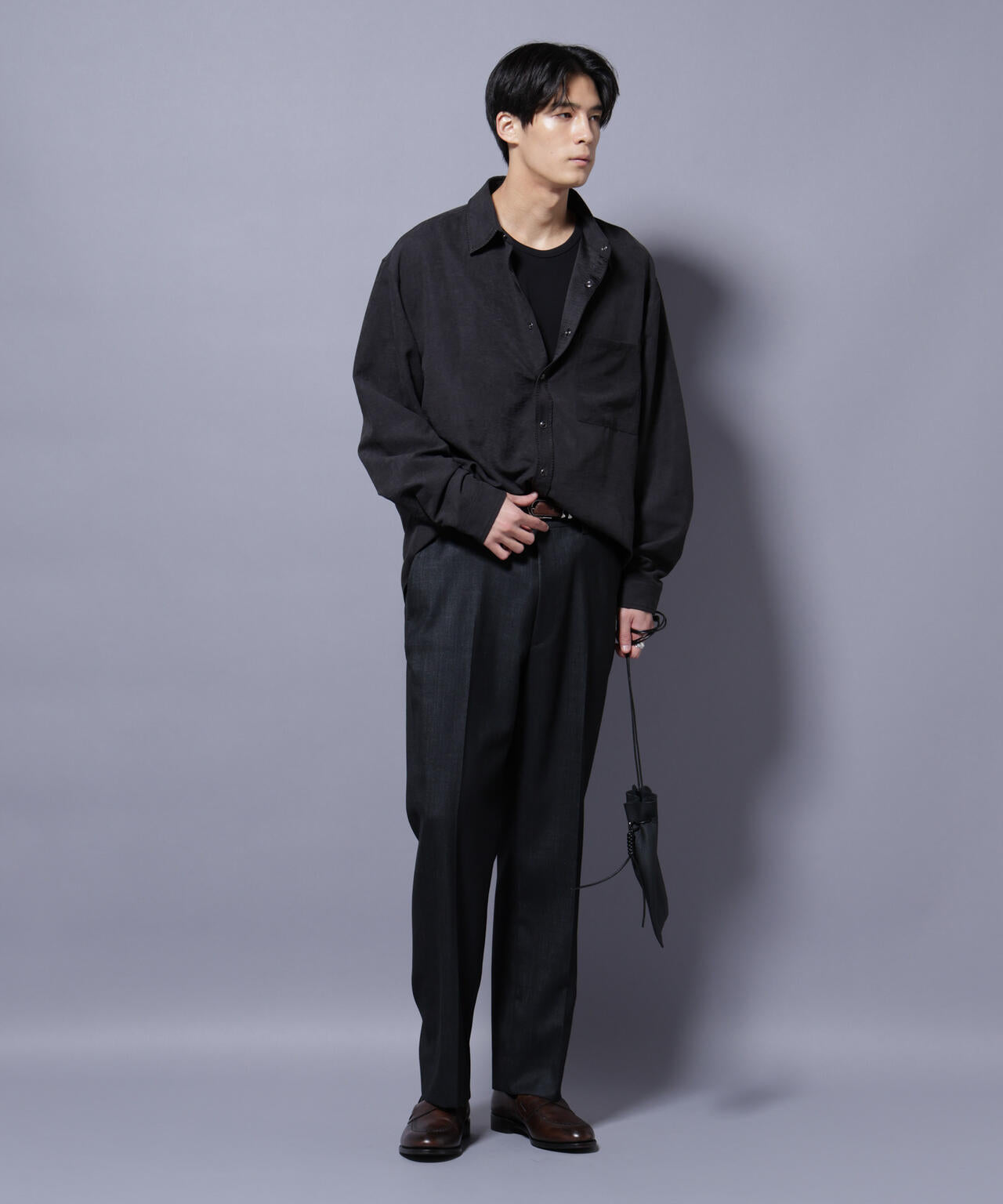 N TROUSERS PREMIUM」ウールデニムストレートパンツ/STRETCH