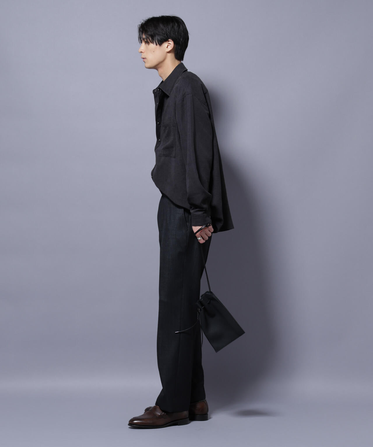 N TROUSERS PREMIUM」ウールデニムストレートパンツ/STRETCH