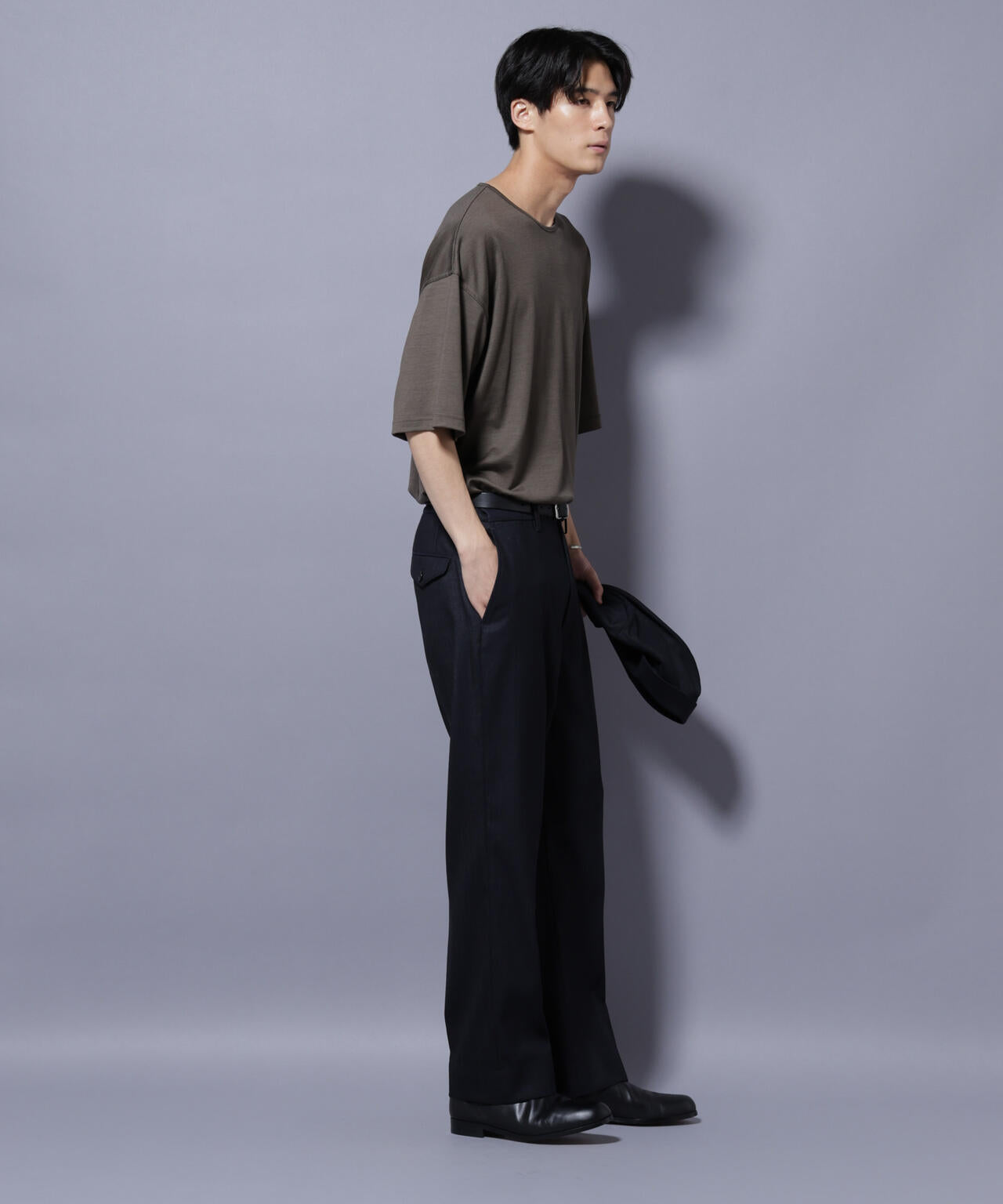 「N TROUSERS PREMIUM」ウールデニムストレートパンツ/STRETCH(セットアップ可)