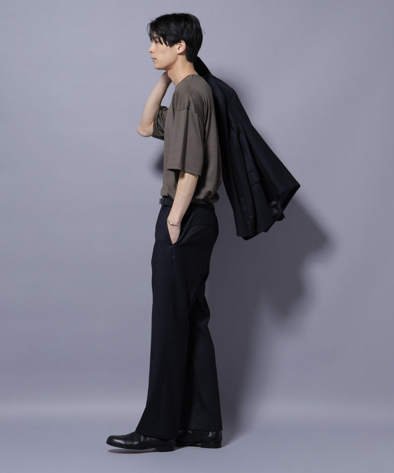 「N TROUSERS PREMIUM」ウールデニムストレートパンツ/STRETCH(セットアップ可)