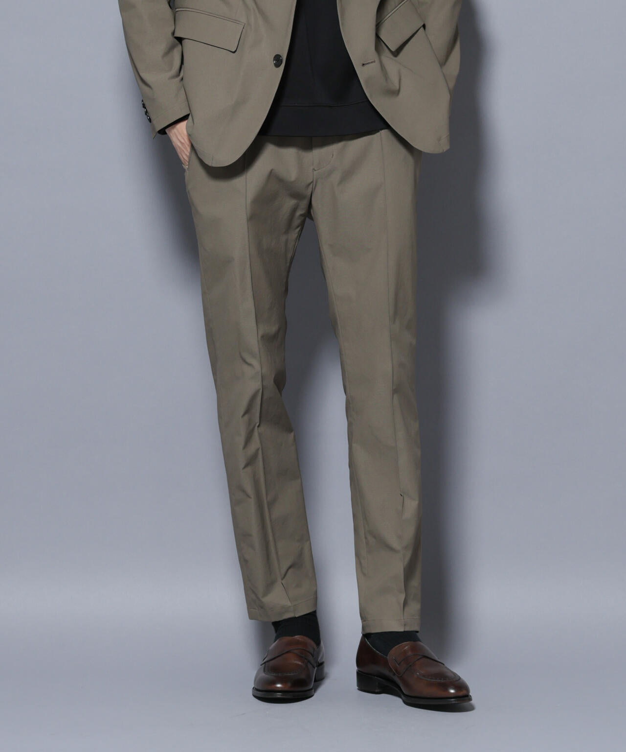 「N TROUSERS BASIC」TEXBRID(R) ツイルパンツ/ストレッチ・撥水(セットアップ可)