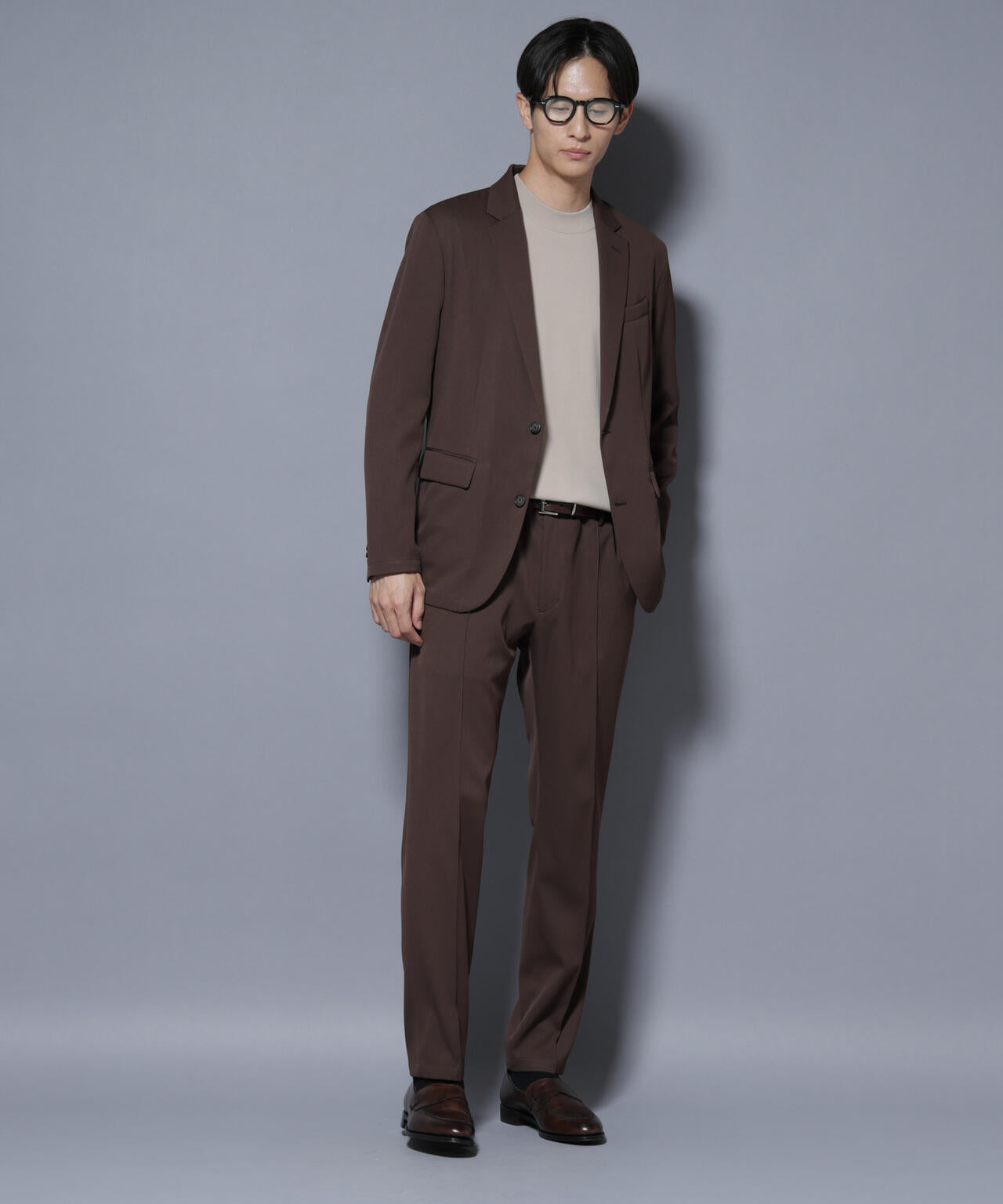 「N TROUSERS BASIC」 シャドーストライプパンツ(セットアップ可)