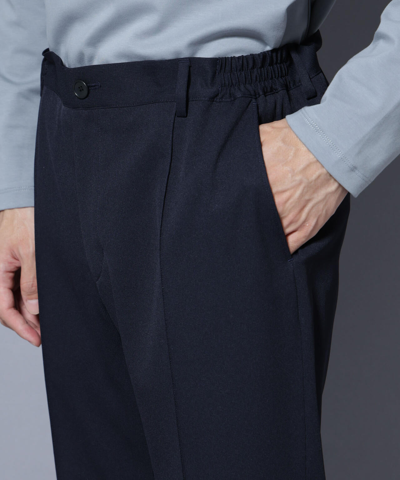 「N TROUSERS BASIC」 シャドーストライプパンツ(セットアップ可)