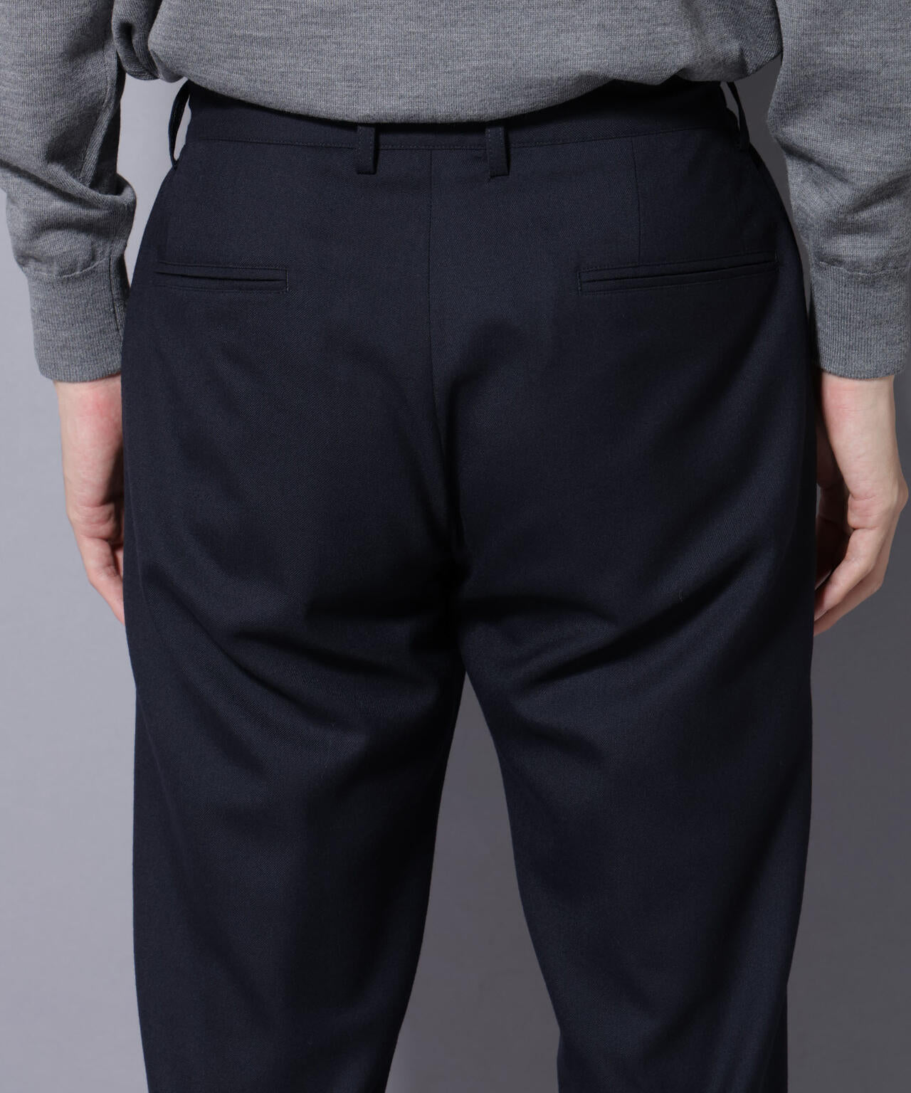 N TROUSERS PREMIUM」RENU(R)ウール混洗えるサキソニーパンツ