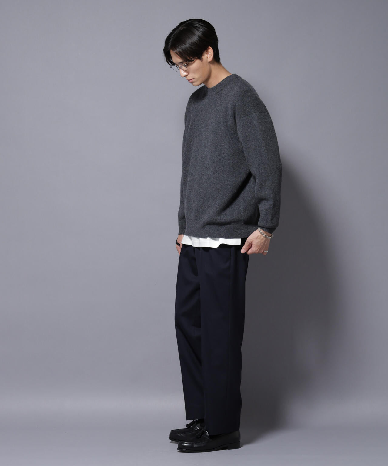 N TROUSERS PREMIUM」RENU(R)洗えるサキソニーストレートパンツ | NANO
